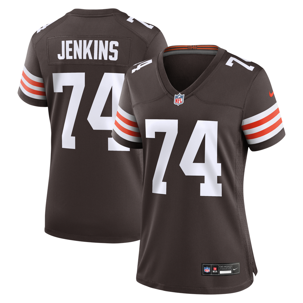 Women's Cleveland Browns Elgton Jenkins Nike Brown Team Game Jersey