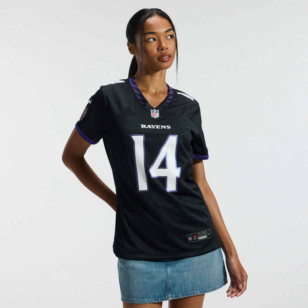 Women's Baltimore Ravens Kyle Hamilton Nike Black Alternate Game Jersey
