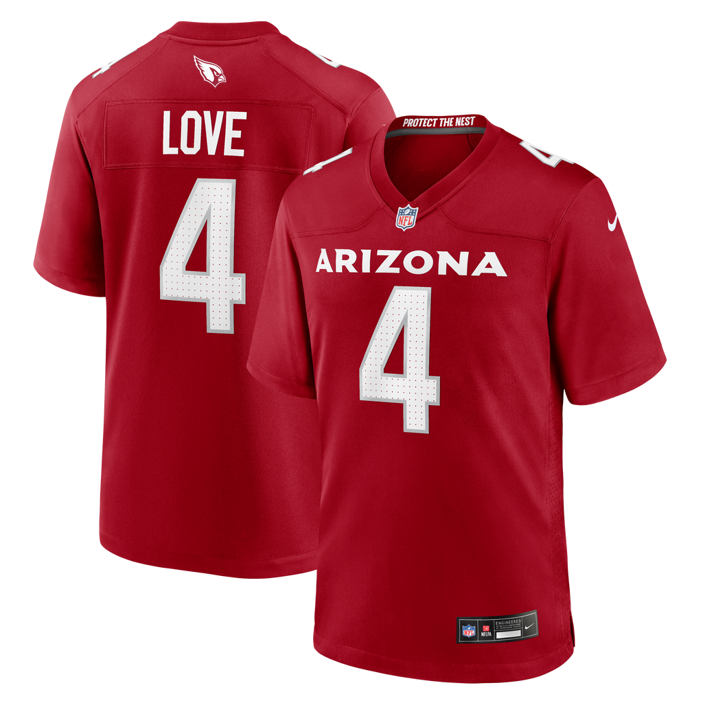 Men's Arizona Cardinals Jeremiyah Love Nike Cardinal 2026 Nfl Draft First Round Pick No 3 Team Game Jersey