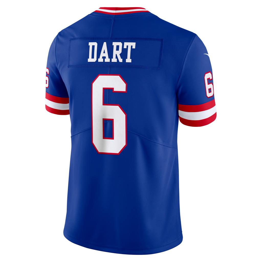 Men's New York Giants Jaxson Dart Nike Royal Legacy Vapor Untouchable Stitched Limited Jersey