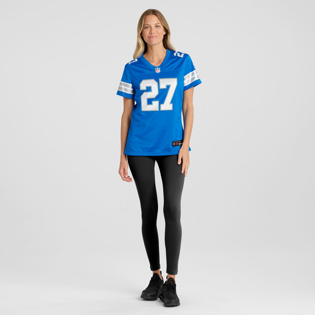Women's Detroit Lions Arthur Maulet Nike Blue Team Game Jersey