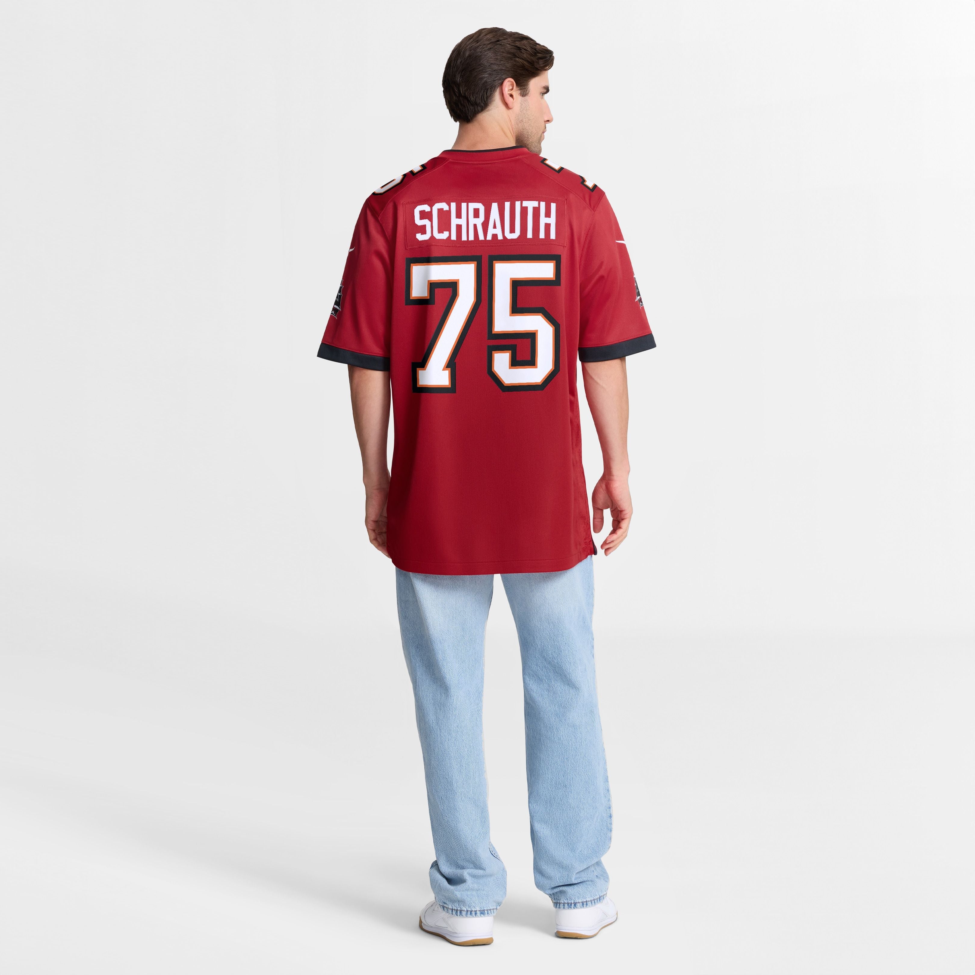 Men's Tampa Bay Buccaneers Billy Schrauth Nike Red Team Game Jersey