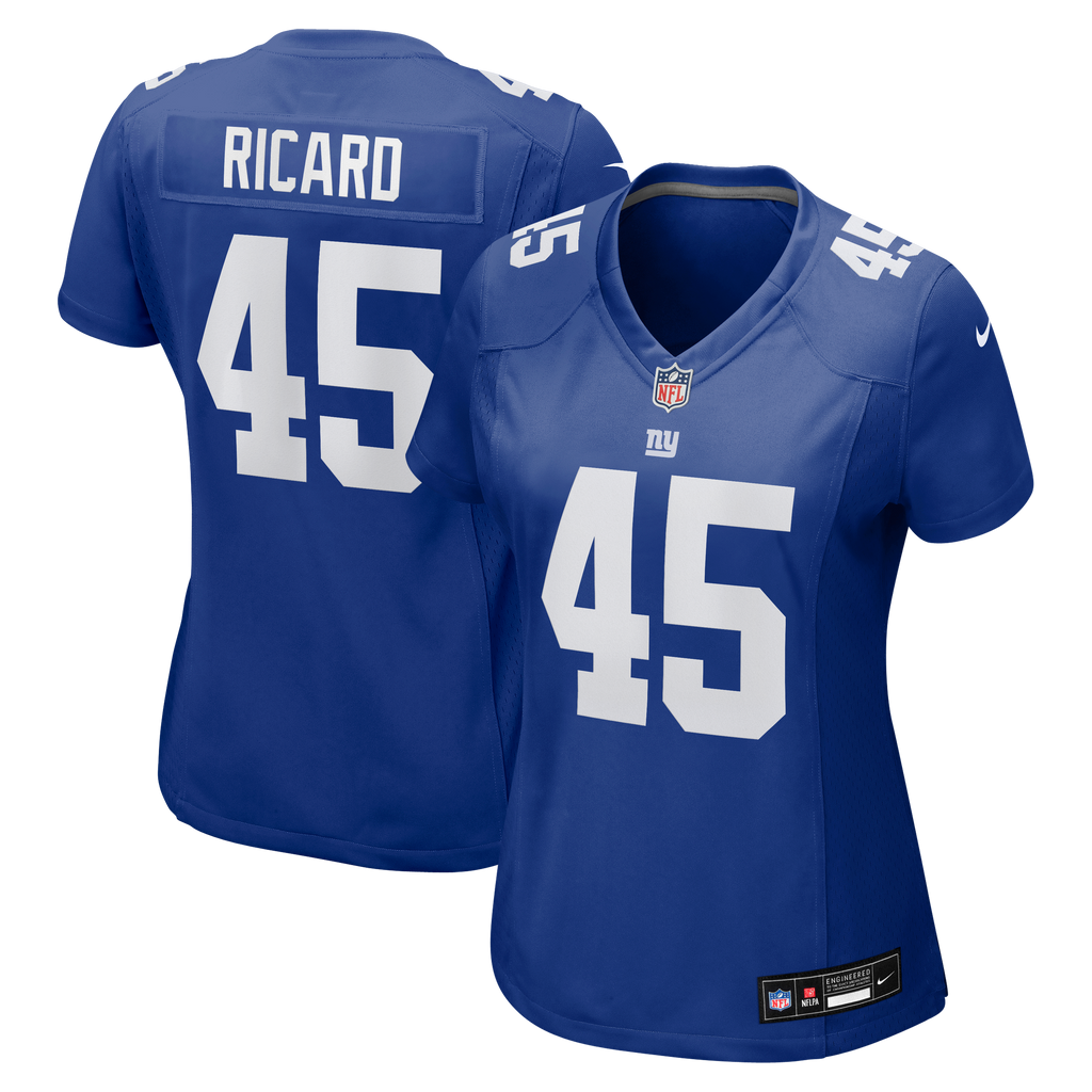 Women's New York Giants Patrick Ricard Nike Royal Team Game Jersey