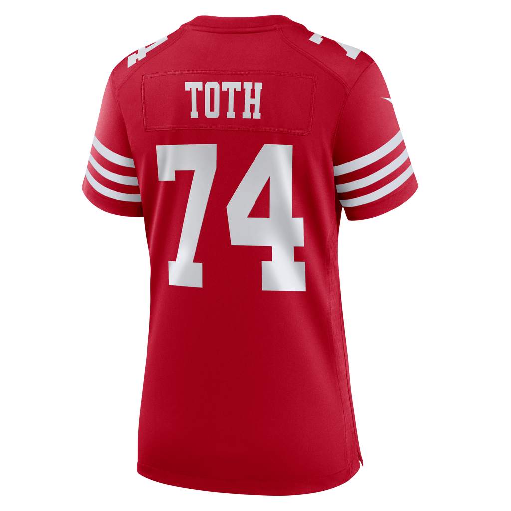 Women's San Francisco 49Ers Brett Toth Nike Scarlet Team Game Jersey