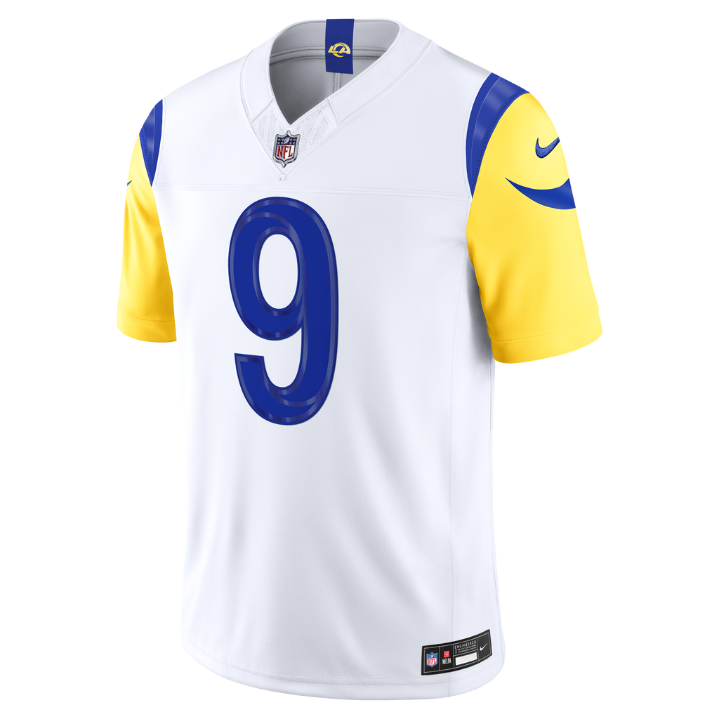 Men's Los Angeles Rams Matthew Stafford Nike White Vapor Fuse Stitched Limited Jersey