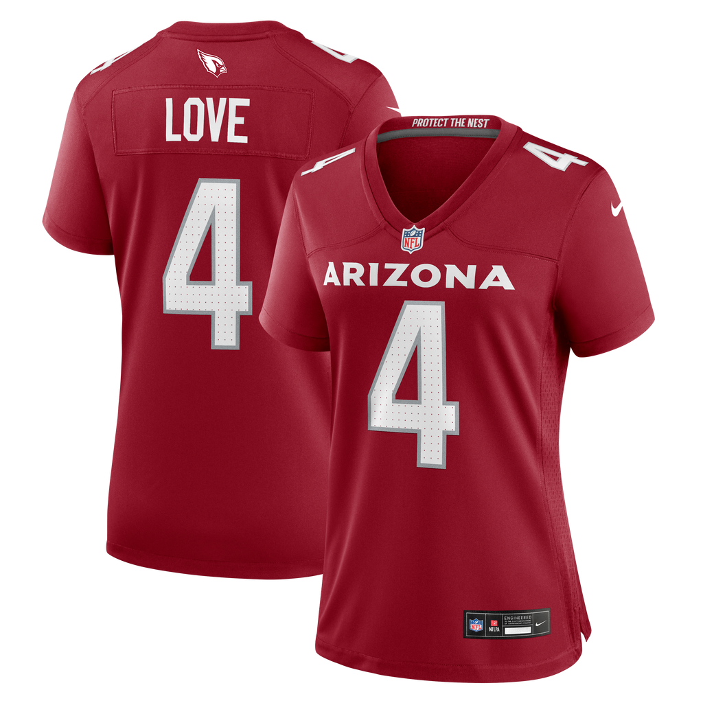 Women's Arizona Cardinals Jeremiyah Love Nike Cardinal Game Jersey