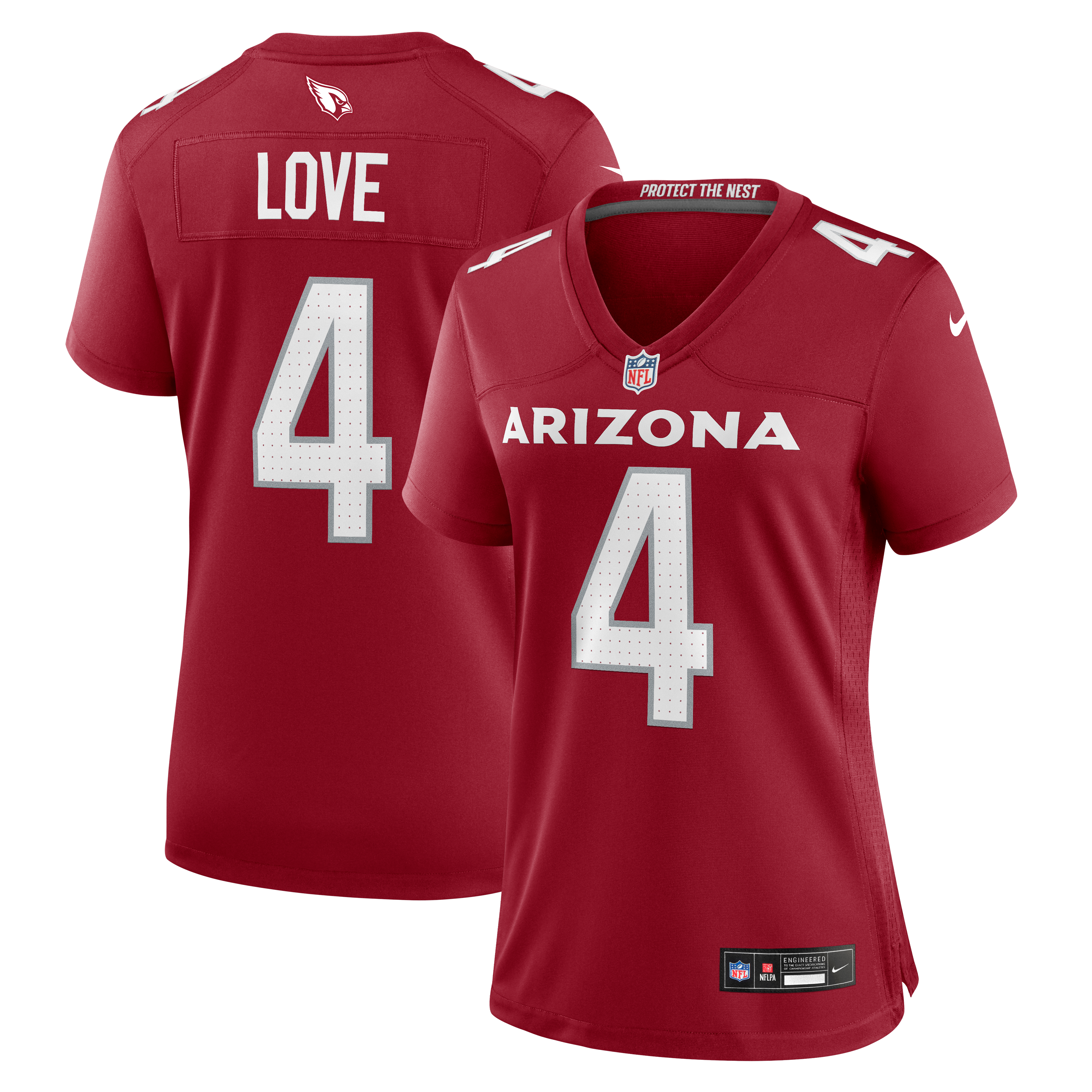 Women's Arizona Cardinals Jeremiyah Love Nike Cardinal Game Jersey