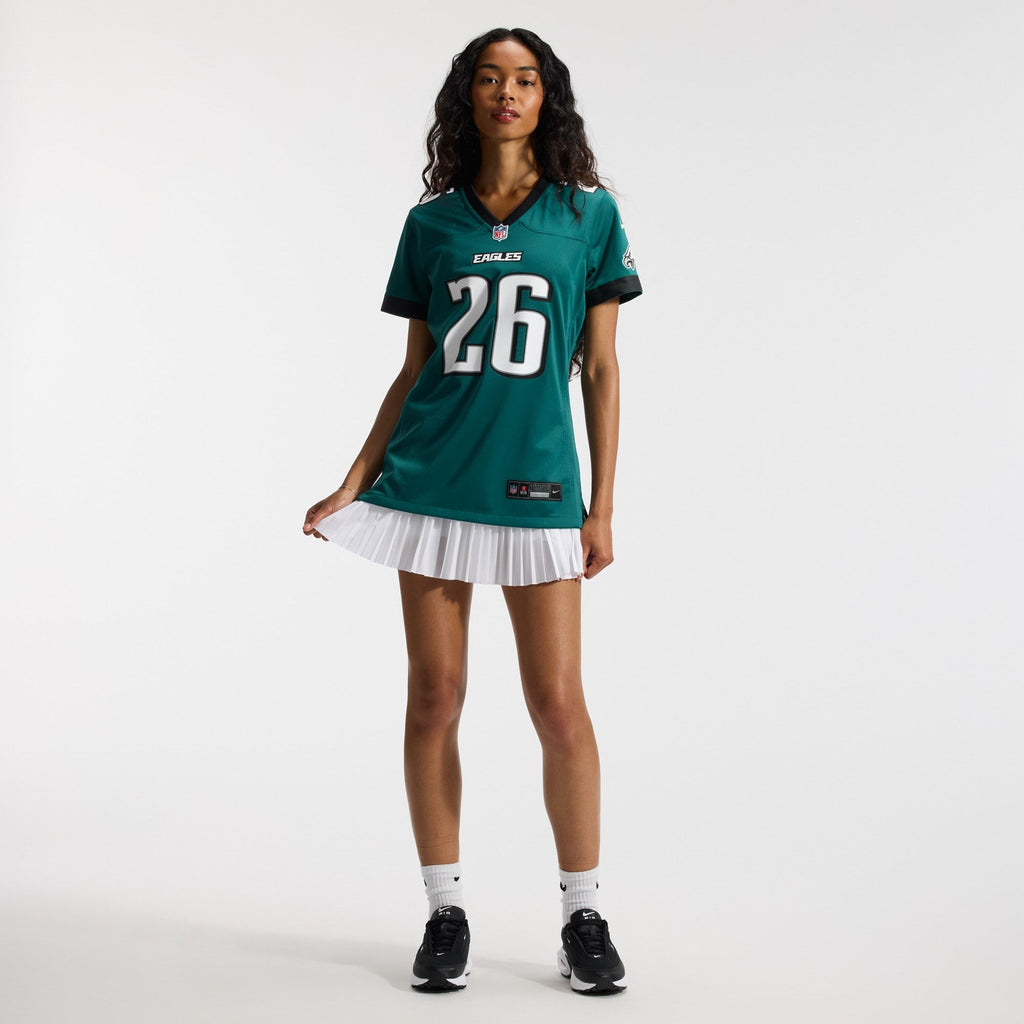 Women's Philadelphia Eagles Saquon Barkley Nike Midnight Green Team Game Jersey