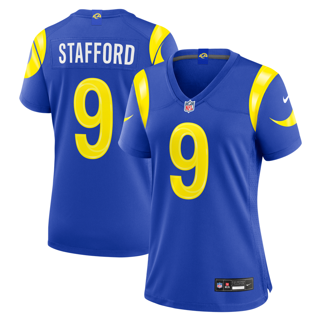 Women's Los Angeles Rams Matthew Stafford Nike Royal Game Jersey