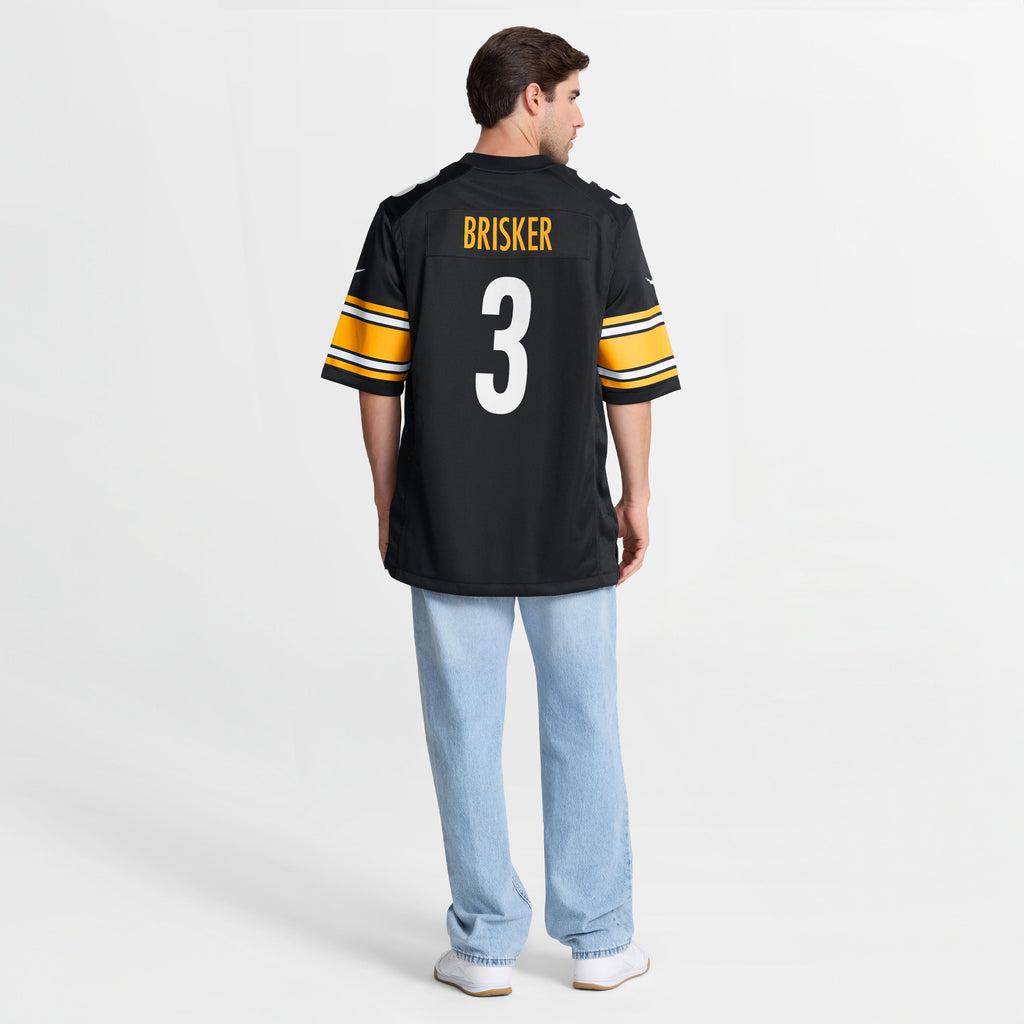 Men's Pittsburgh Steelers Jaquan Brisker Nike Black Team Game Jersey