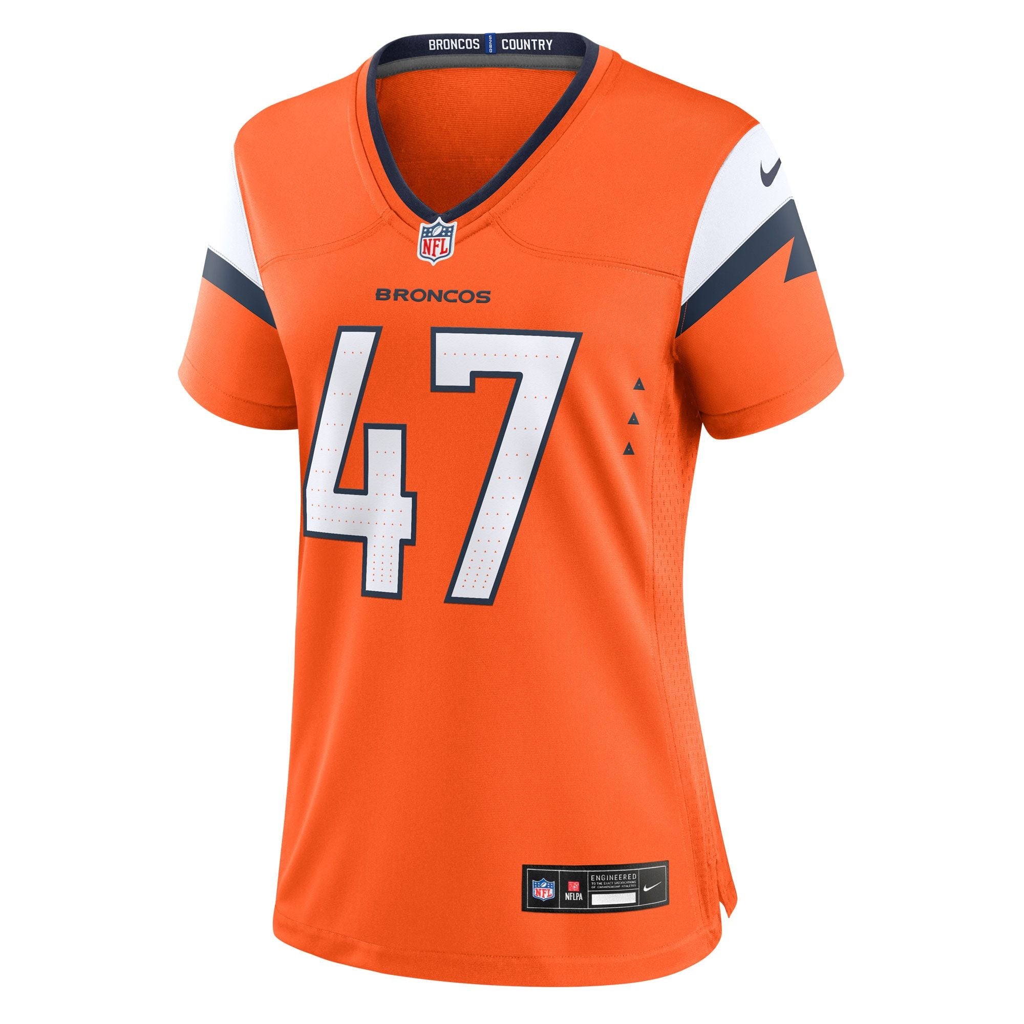 Women's Denver Broncos Karene Reid Nike Orange Team Game Jersey