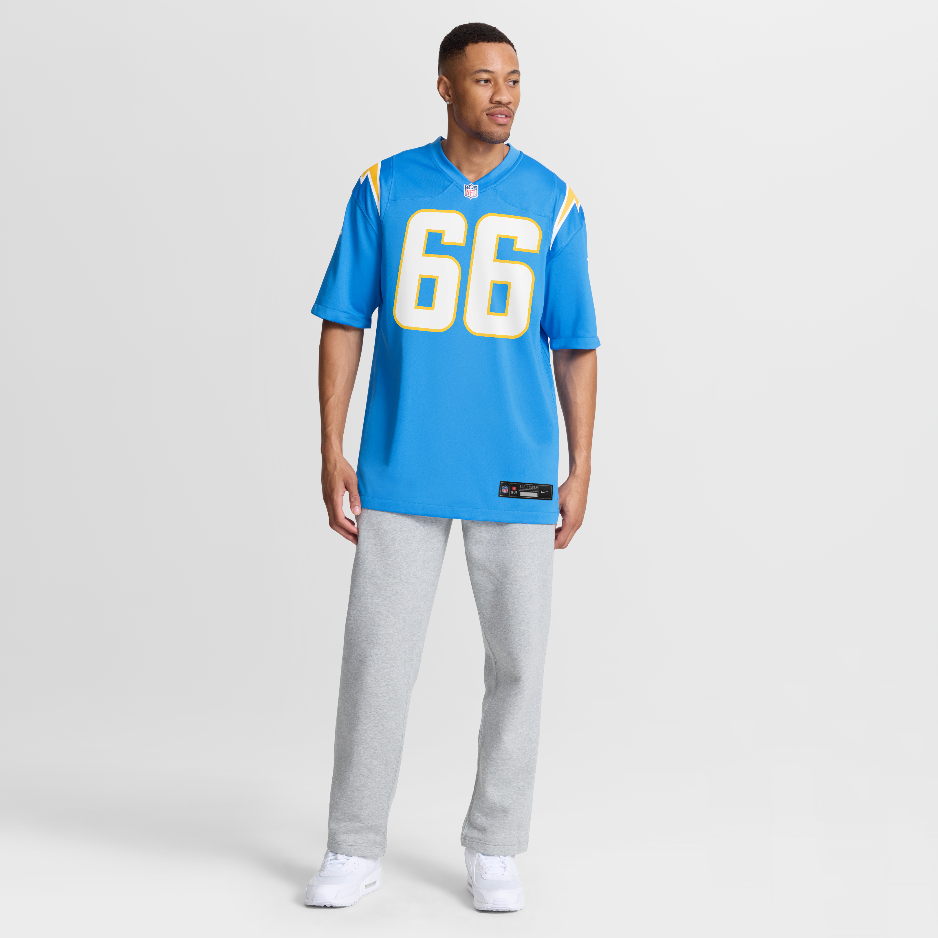 Men's Los Angeles Chargers Jake Slaughter Nike Powder Blue Team Game Jersey