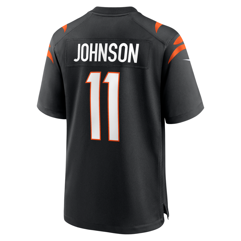 Men's Cincinnati Bengals Josh Johnson Nike Black Team Game Jersey