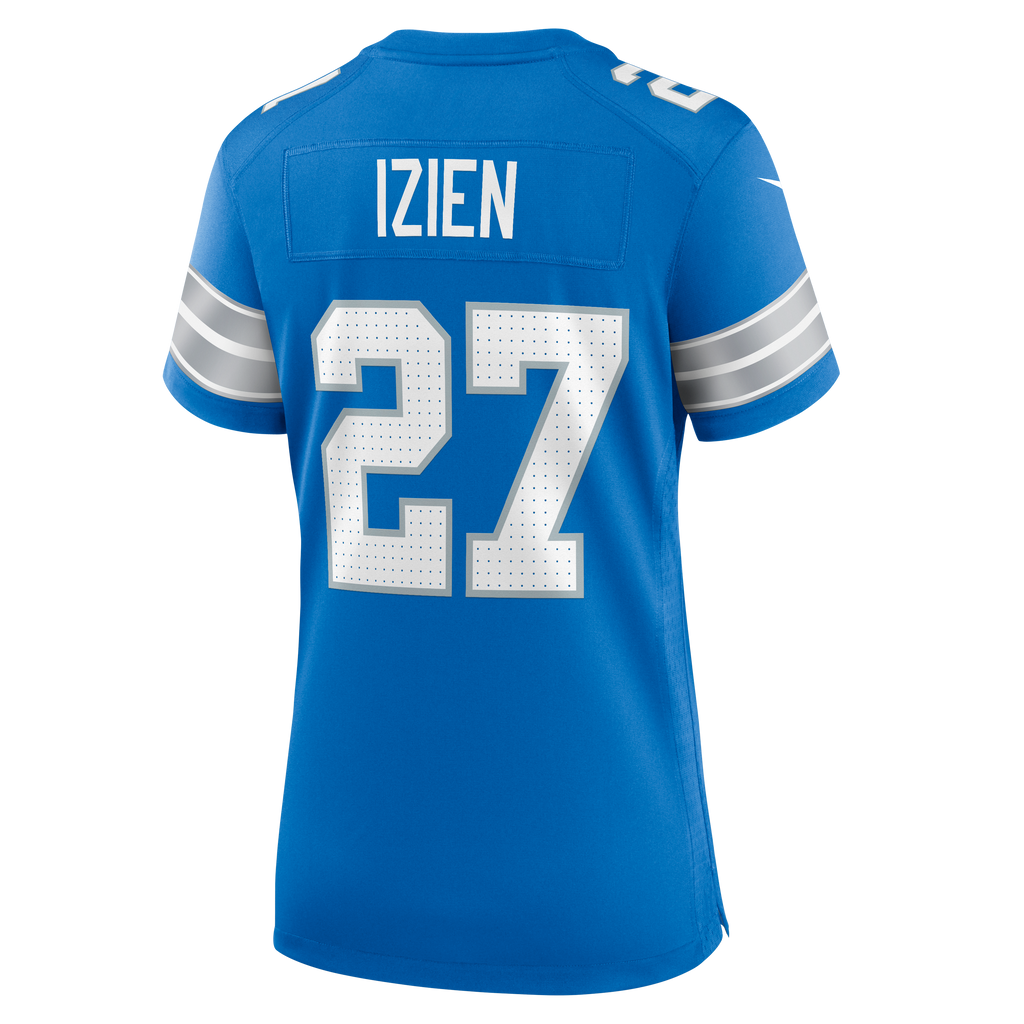 Women's Detroit Lions Christian Izien Nike Blue Team Game Jersey