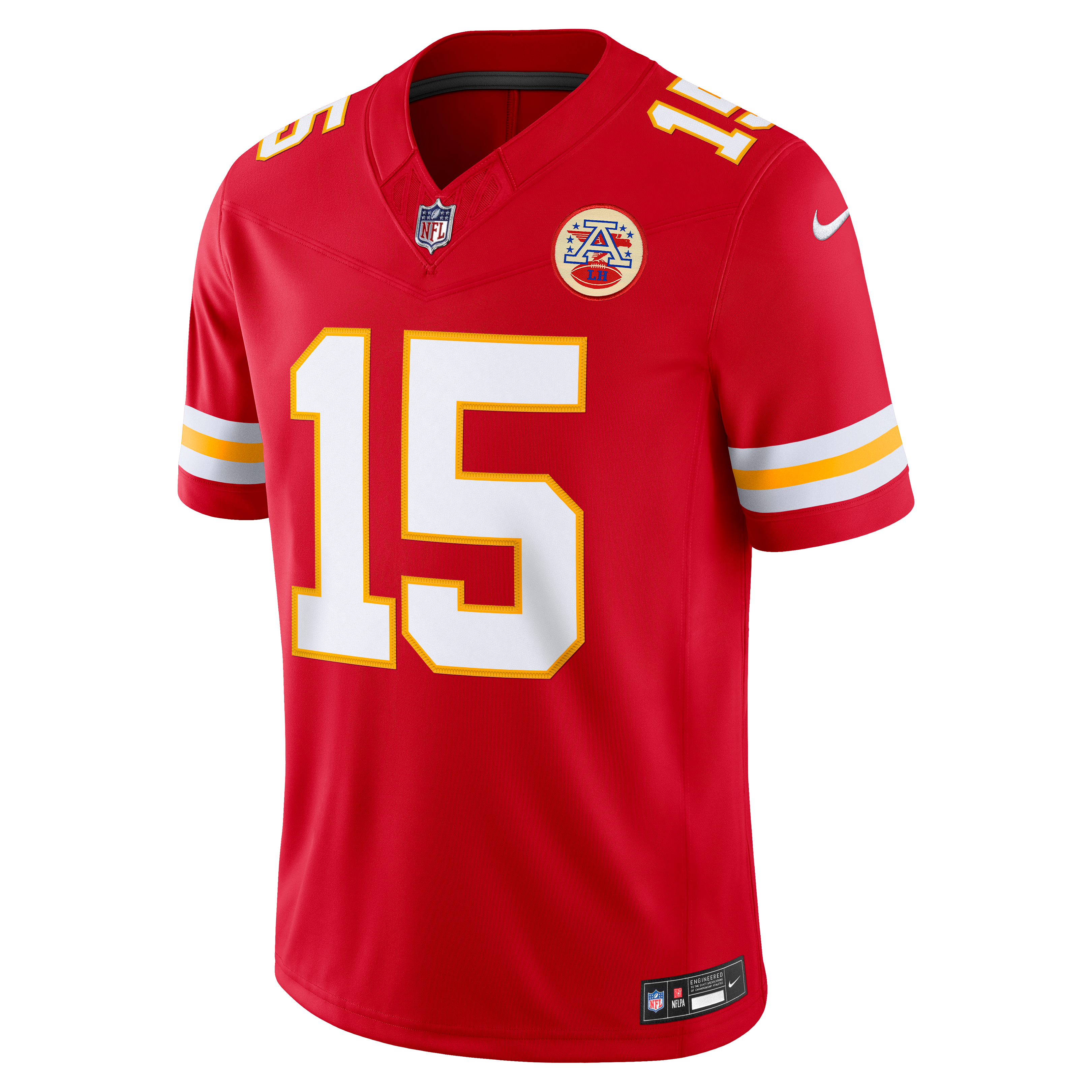 Men's Kansas City Chiefs Patrick Mahomes Nike Red Team Vapor Fuse Stitched Limited Jersey