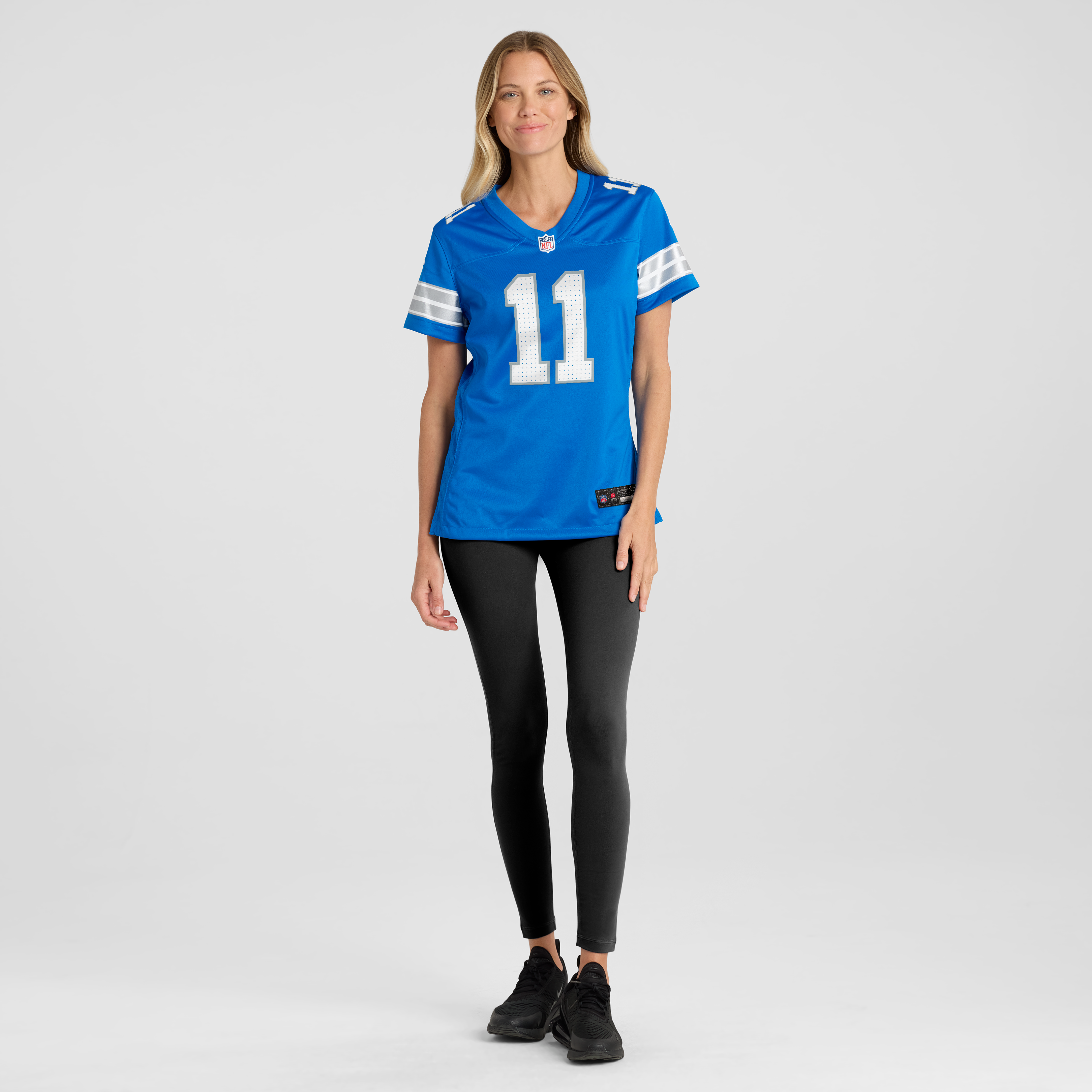 Women's Detroit Lions Damone Clark Nike Blue Team Game Jersey
