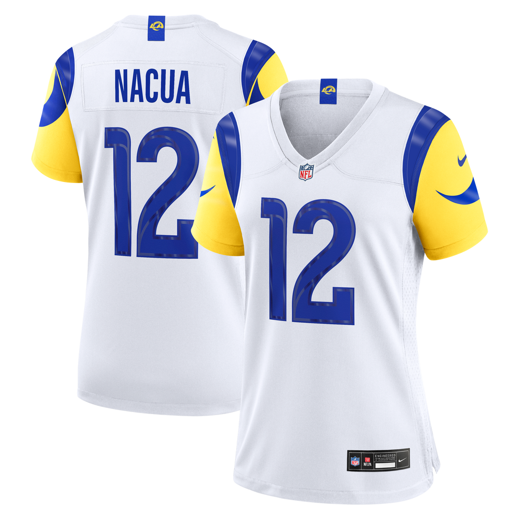 Women's Los Angeles Rams Puka Nacua Nike White Game Jersey