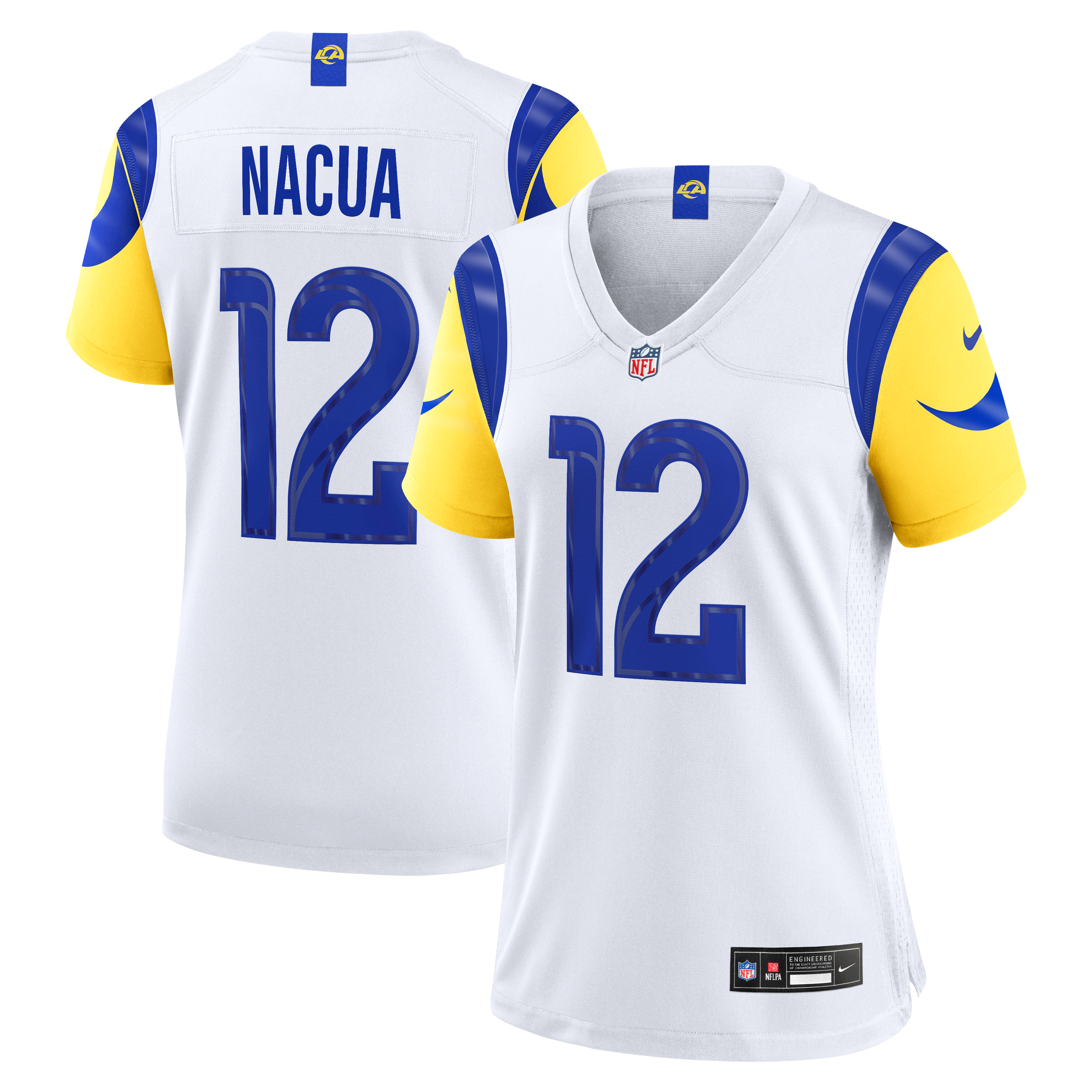 Women's Los Angeles Rams Puka Nacua Nike White Game Jersey
