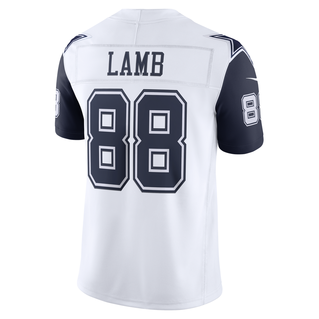 Men's Dallas Cowboys Ceedee Lamb Nike White Alternate Vapor Fuse Stitched Limited Jersey
