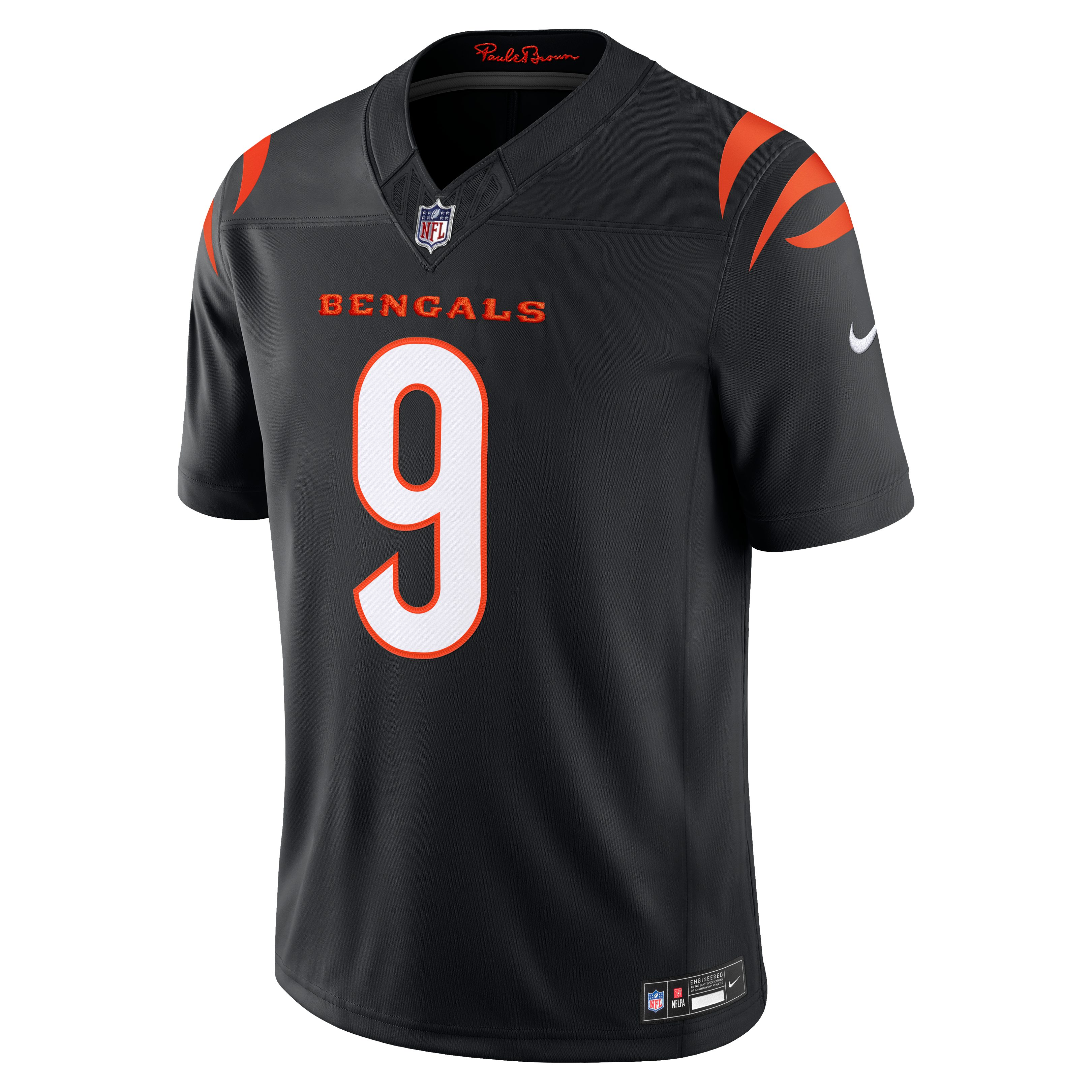 Men's Cincinnati Bengals Joe Burrow Nike Black Team Vapor Fuse Stitched Limited Jersey