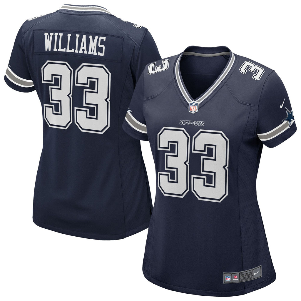 Women's Dallas Cowboys Javonte Williams Nike Navy Team Game Jersey