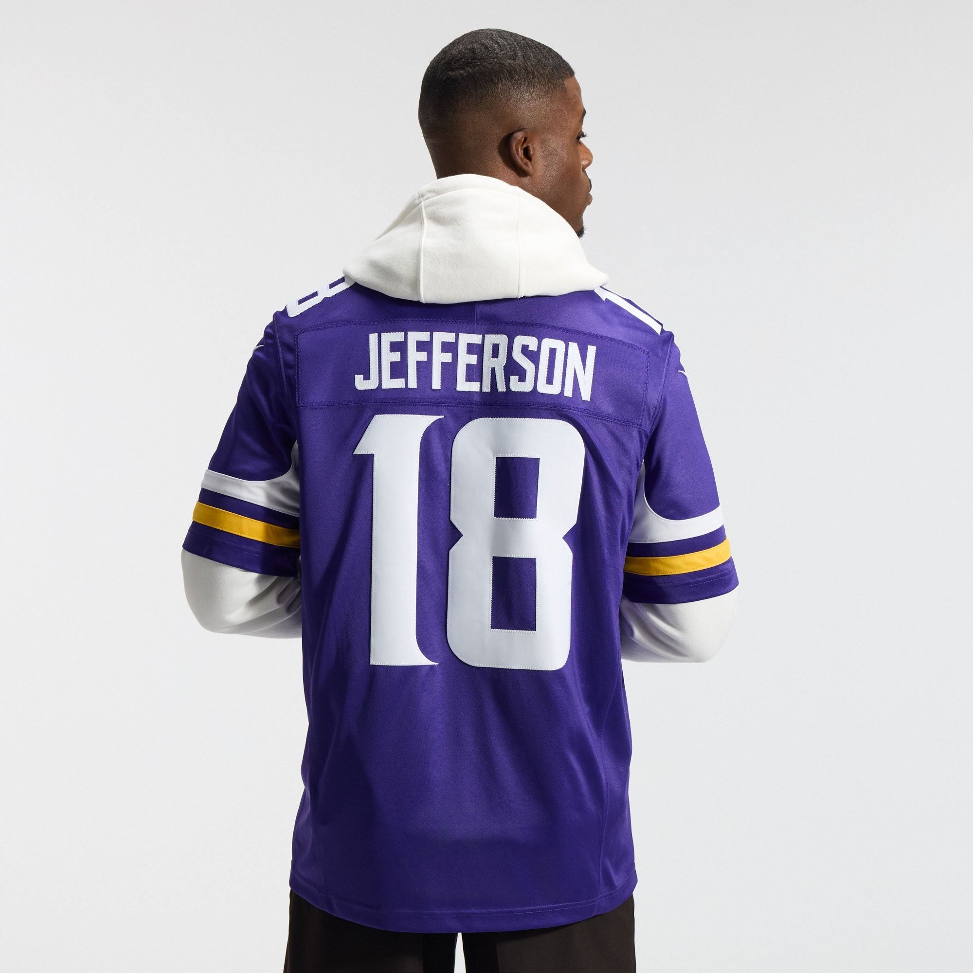 Men's Minnesota Vikings Justin Jefferson Nike Purple Team Vapor Fuse Stitched Limited Jersey
