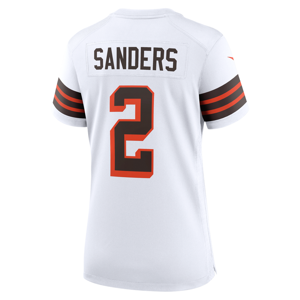 Women's Cleveland Browns Shedeur Sanders Nike White Alternate Game Jersey
