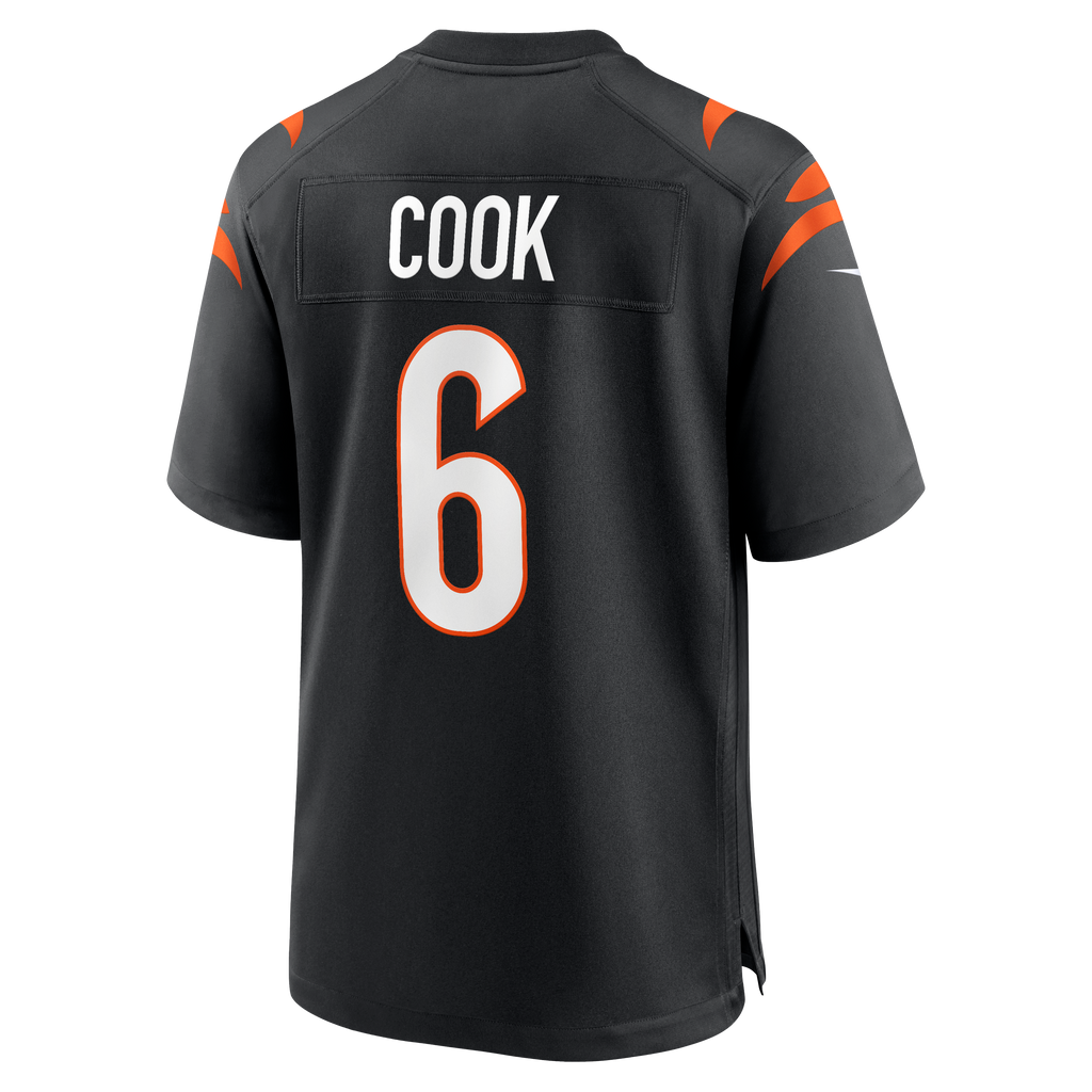 Men's Cincinnati Bengals Bryan Cook Nike Black Team Game Jersey