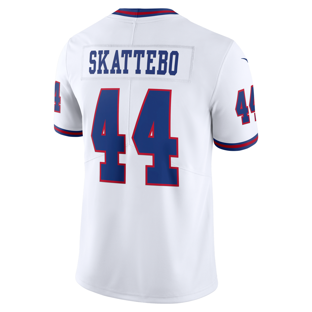 Men's New York Giants Cam Skattebo Nike White Vintage White Vapor Untouchable Stitched Limited Jersey