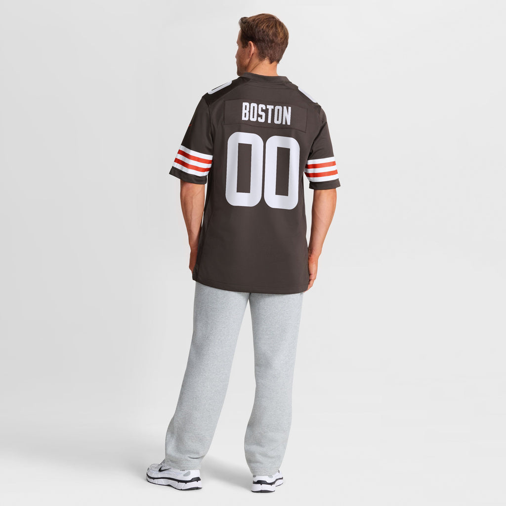 Men's Cleveland Browns Denzel Boston Nike Brown Game Jersey