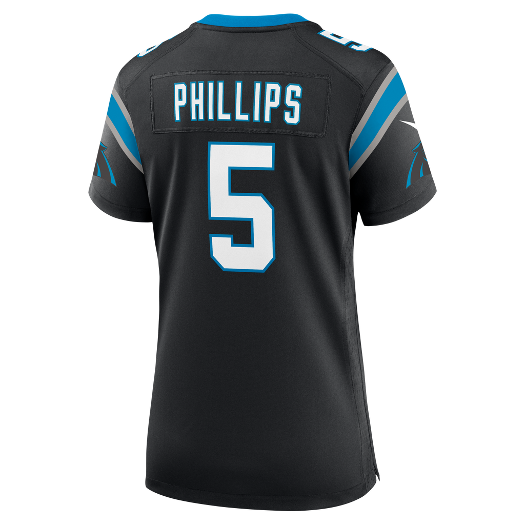 Women's Carolina Panthers Jaelan Phillips Nike Black Team Game Jersey