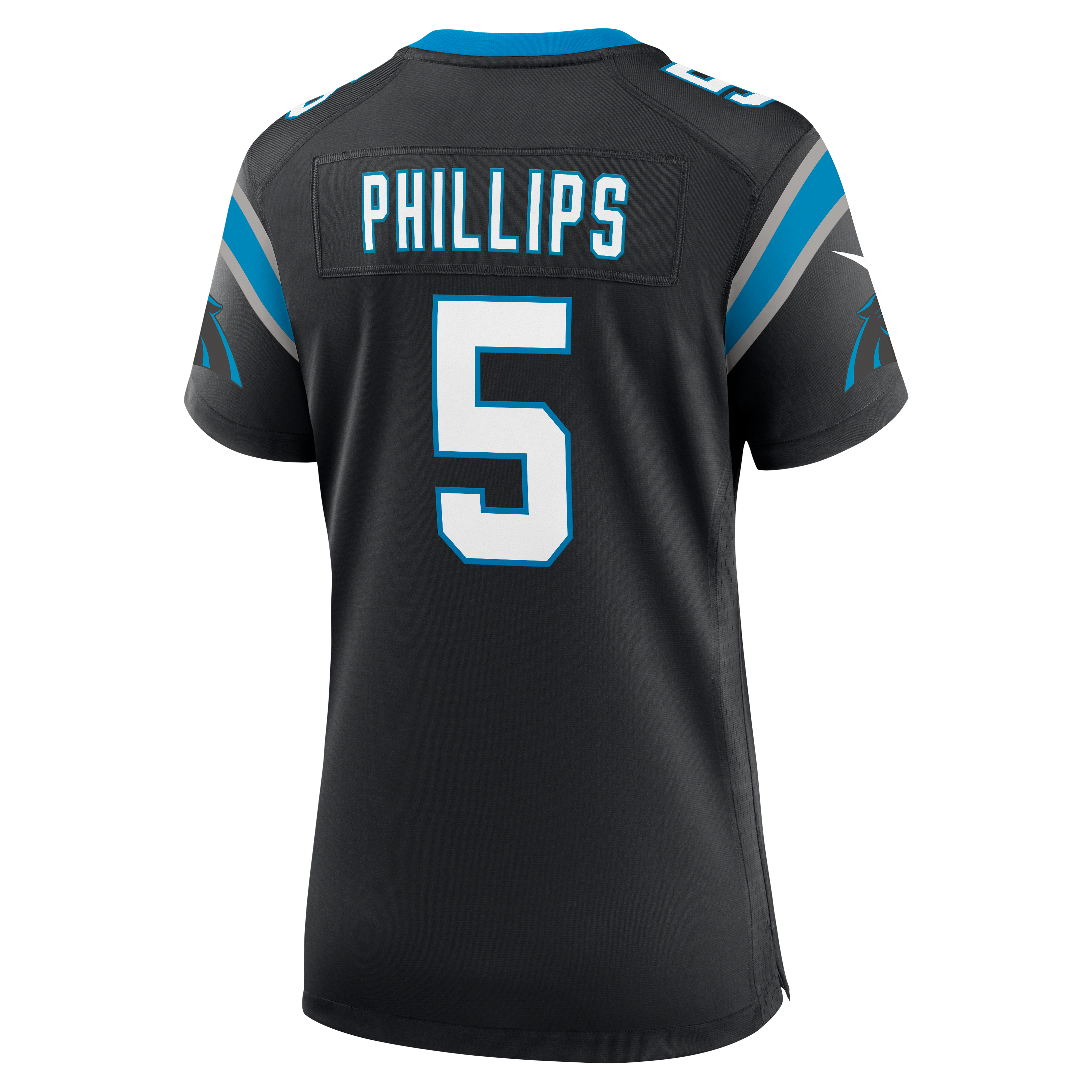 Women's Carolina Panthers Jaelan Phillips Nike Black Team Game Jersey