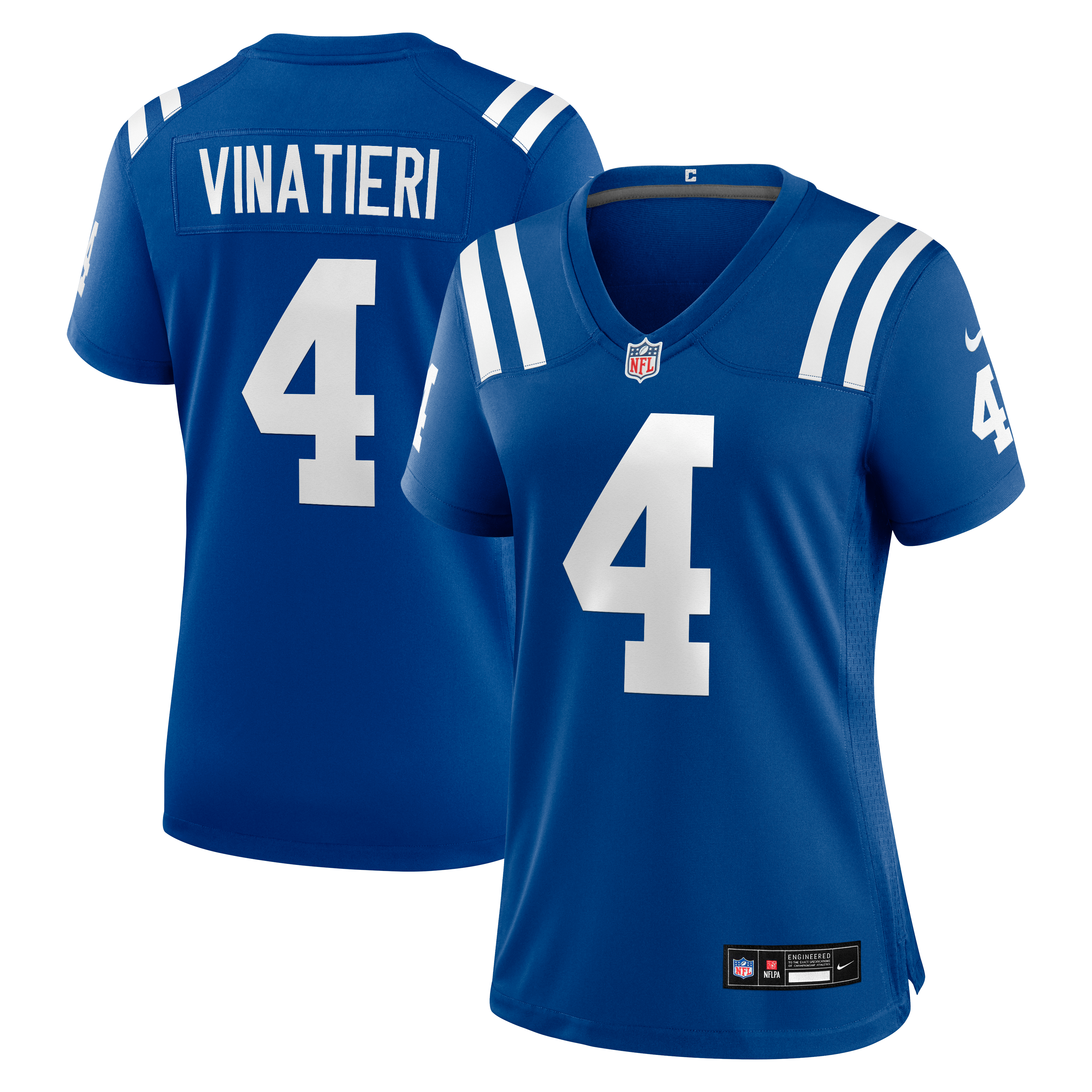 Women's Indianapolis Colts Adam Vinatieri Nike Royal Team Retired Game Jersey