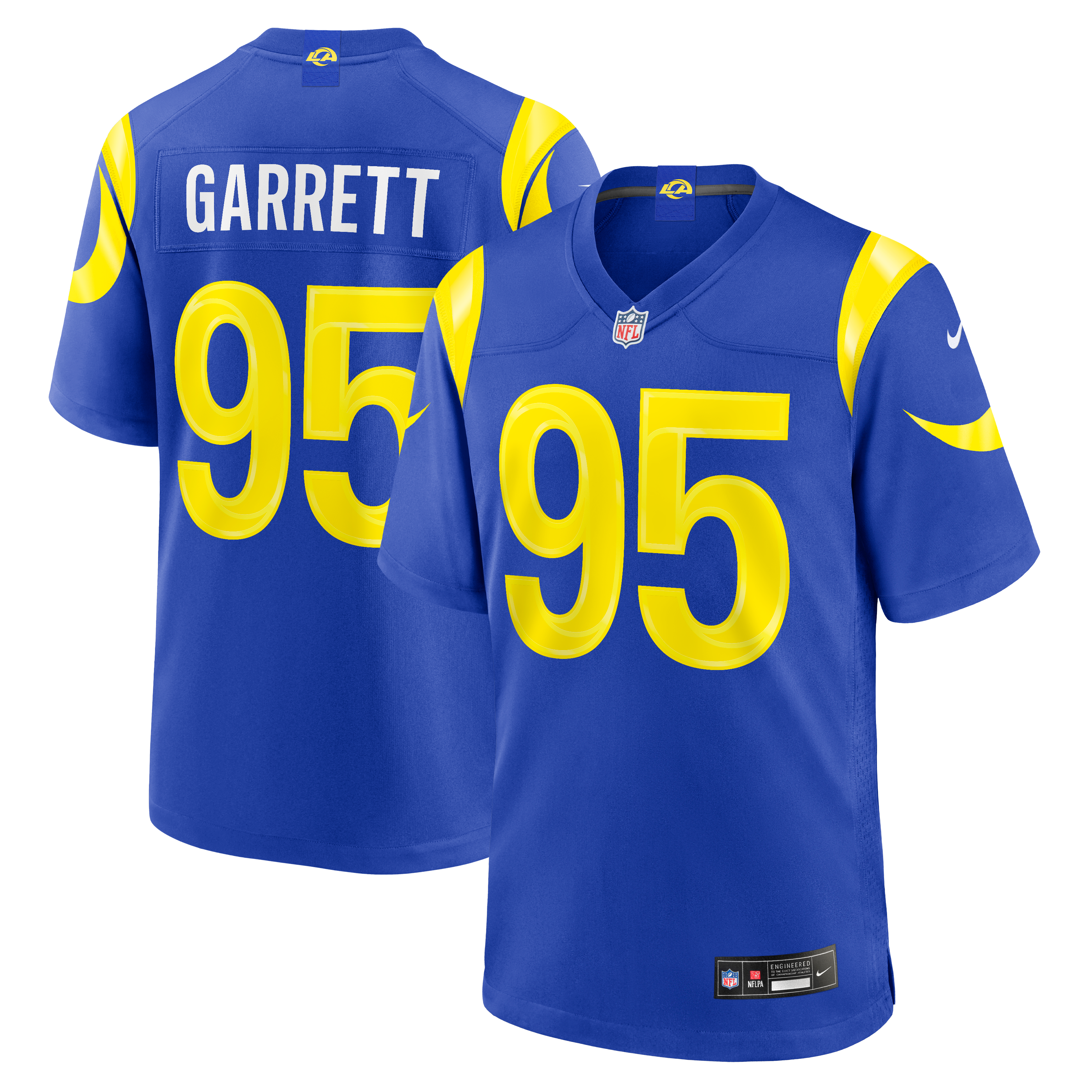 Men's Los Angeles Rams Myles Garrett Nike Royal Mens Nike Game Jersey