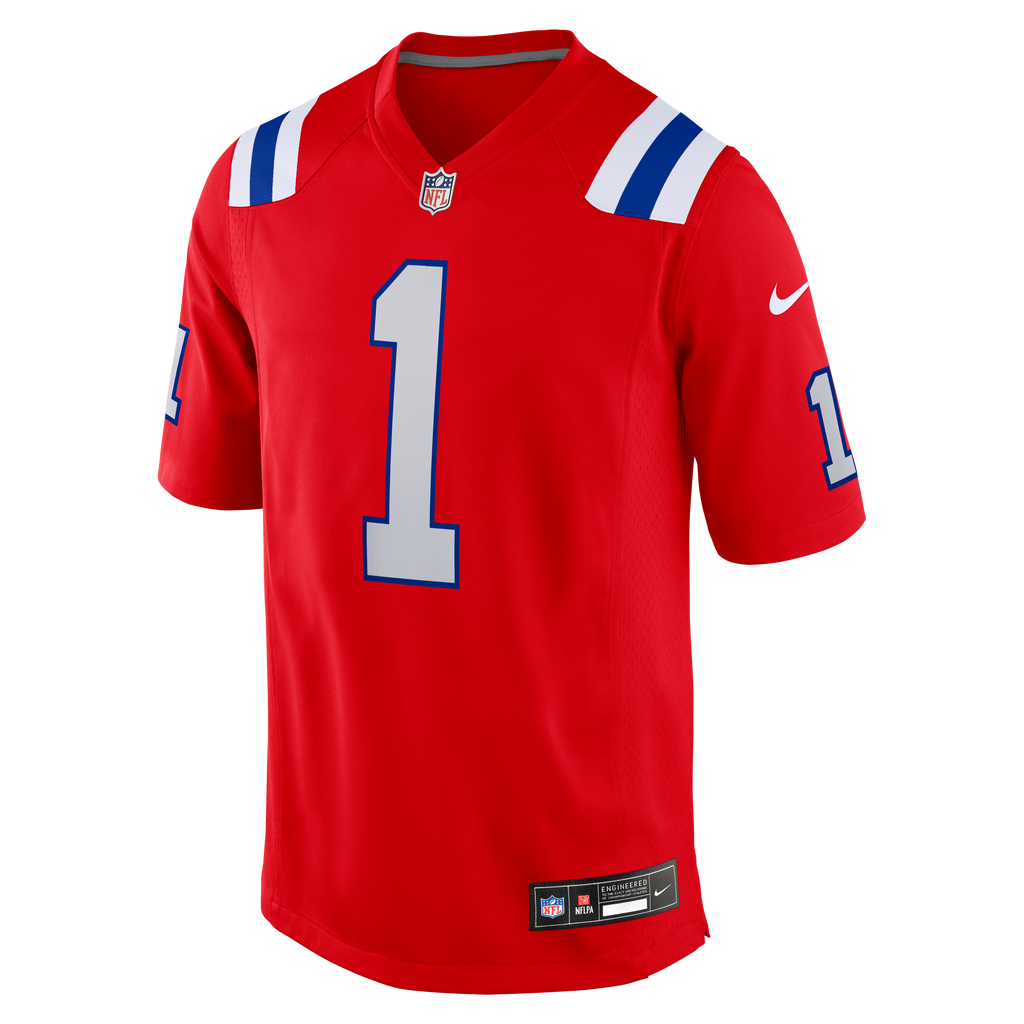 Men's New England Patriots Aj Brown Nike Red Game Jersey