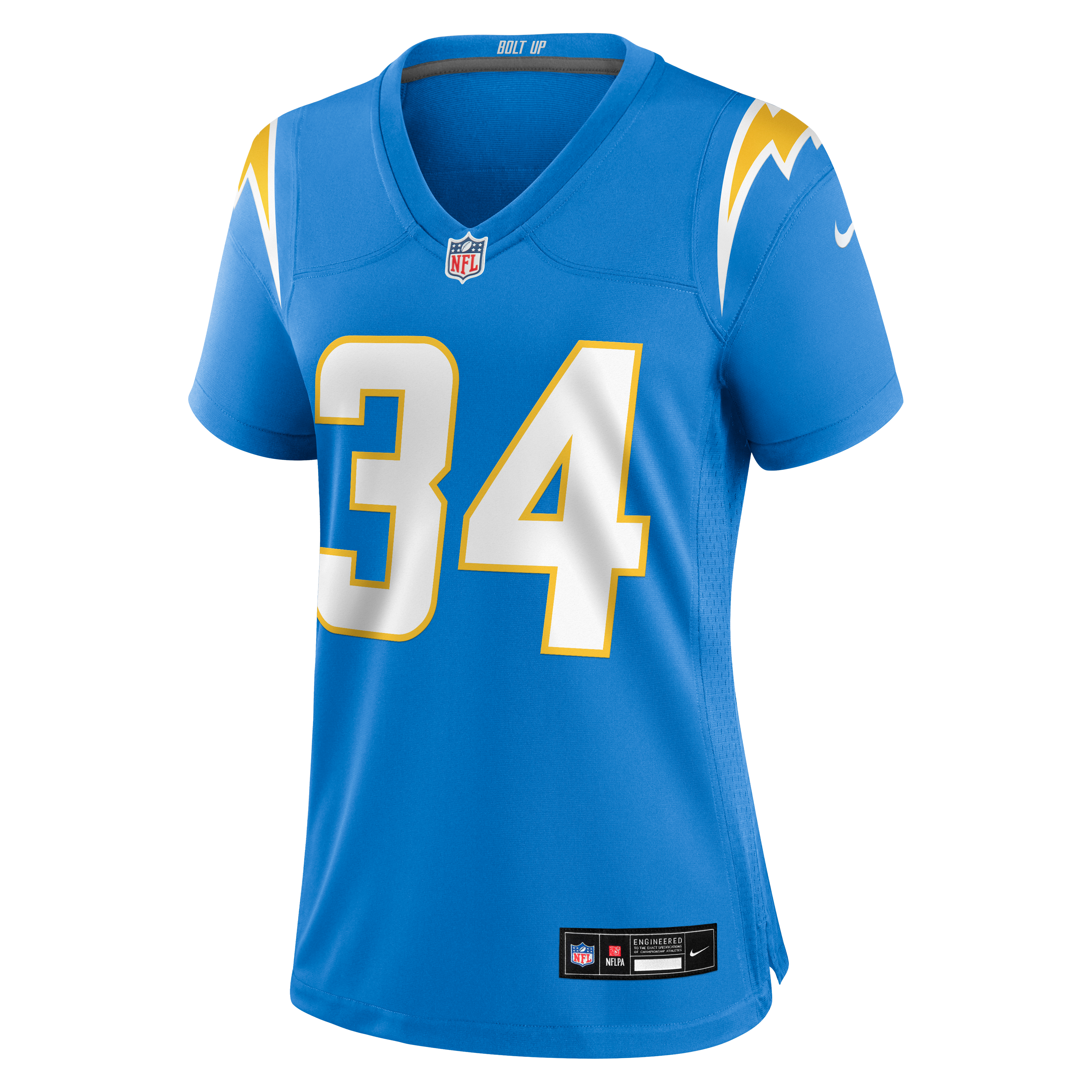 Women's Los Angeles Chargers Keaton Mitchell Nike Powder Blue Team Game Jersey