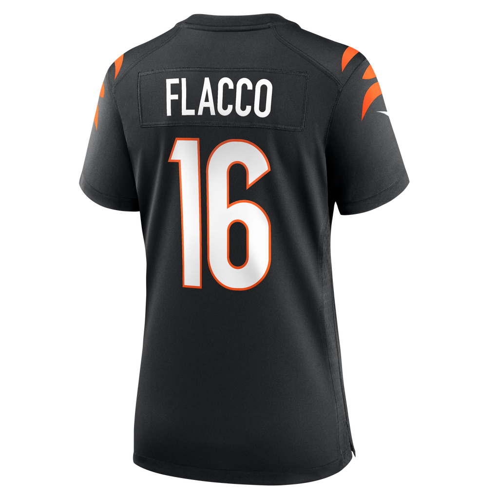 Women's Cincinnati Bengals Joe Flacco Nike Black Team Game Jersey