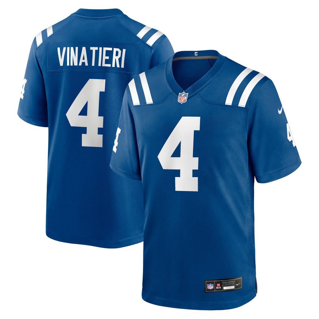 Men's Indianapolis Colts Adam Vinatieri Nike Royal Team Retired Game Jersey