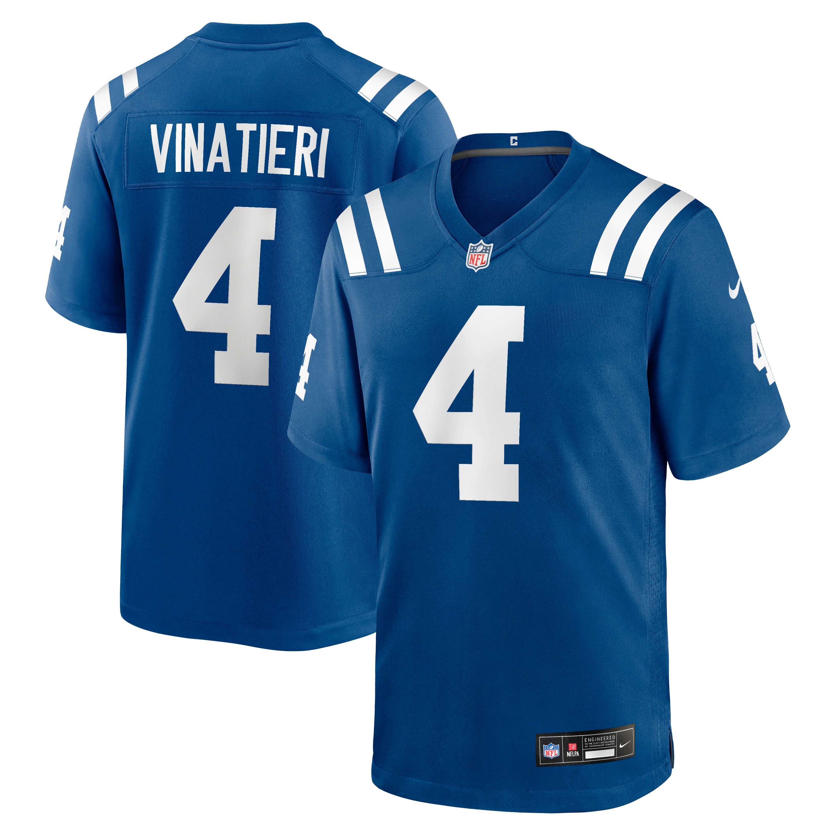 Men's Indianapolis Colts Adam Vinatieri Nike Royal Team Retired Game Jersey