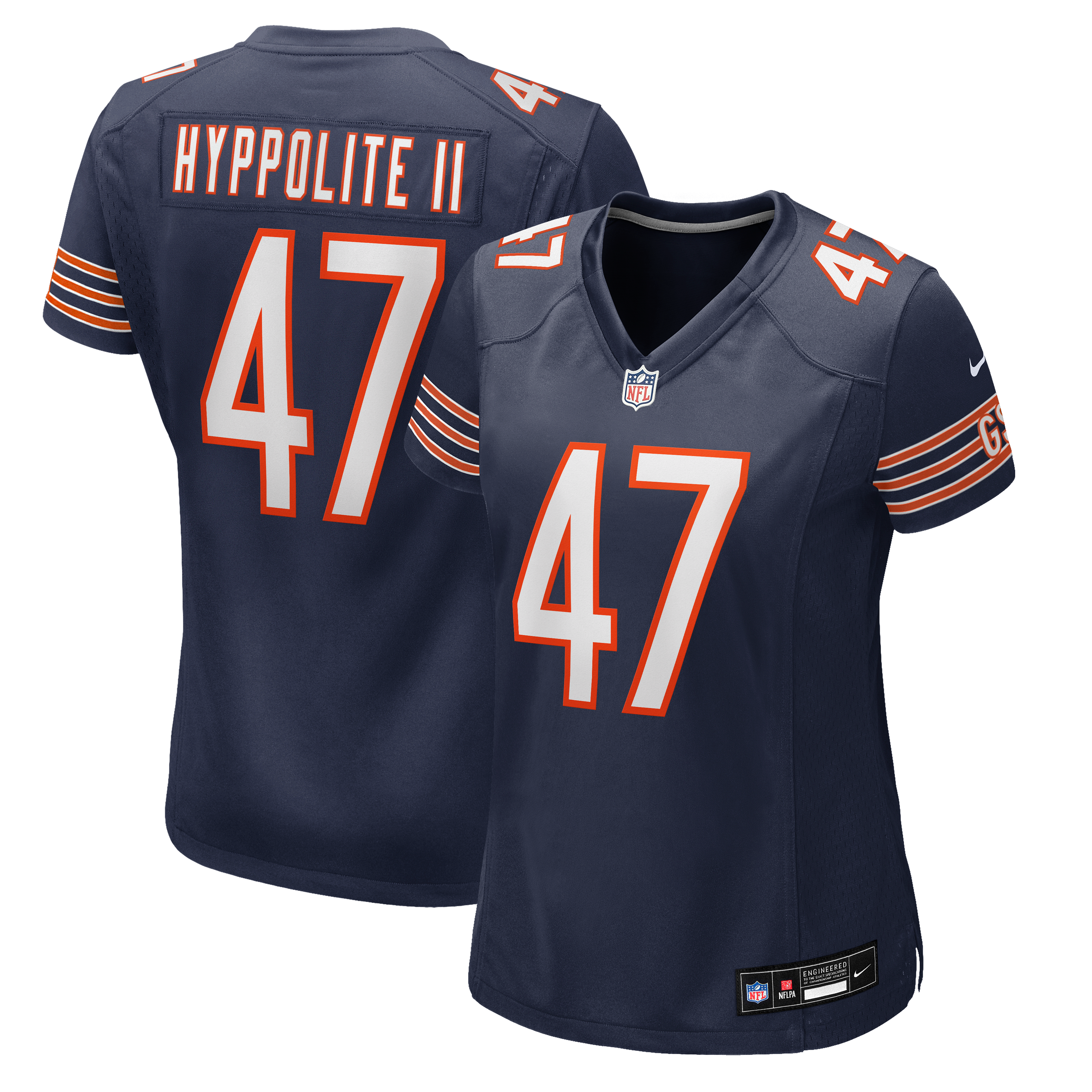 Women's Chicago Bears Ruben Hyppolite Ii Nike Navy Team Game Jersey