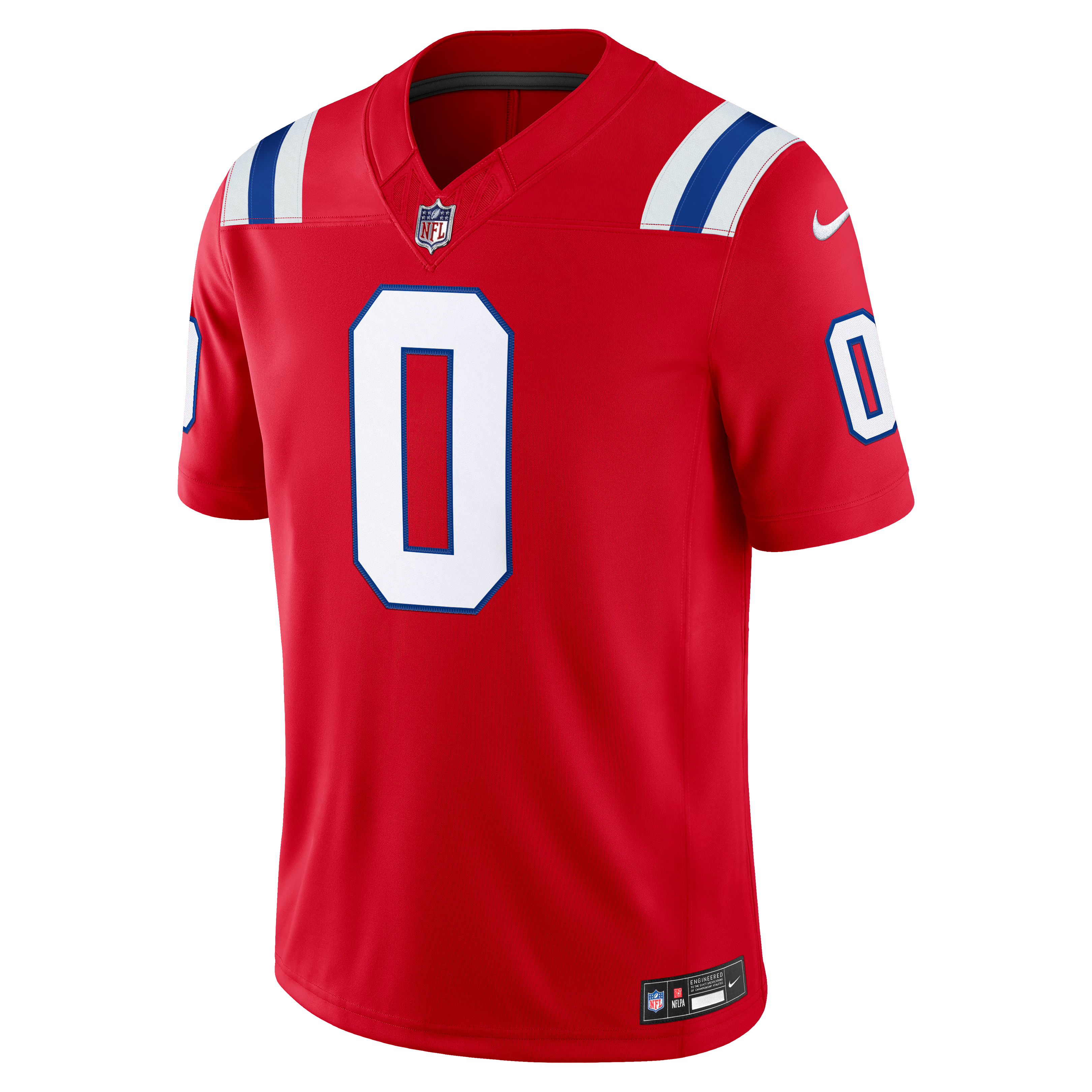 Men's New England Patriots Christian Gonzalez Nike Red Alternate Vapor Fuse Stitched Limited Jersey