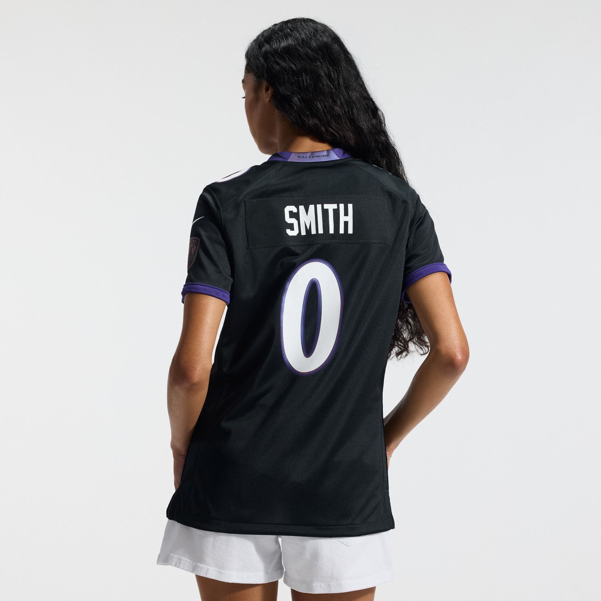 Women's Baltimore Ravens Roquan Smith Nike Black Alternate Game Jersey