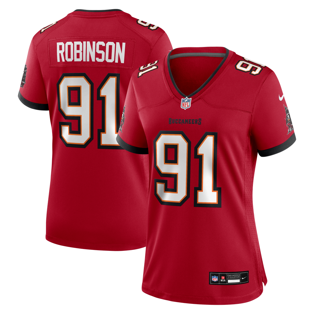 Women's Tampa Bay Buccaneers Ashawn Robinson Nike Red Team Game Jersey