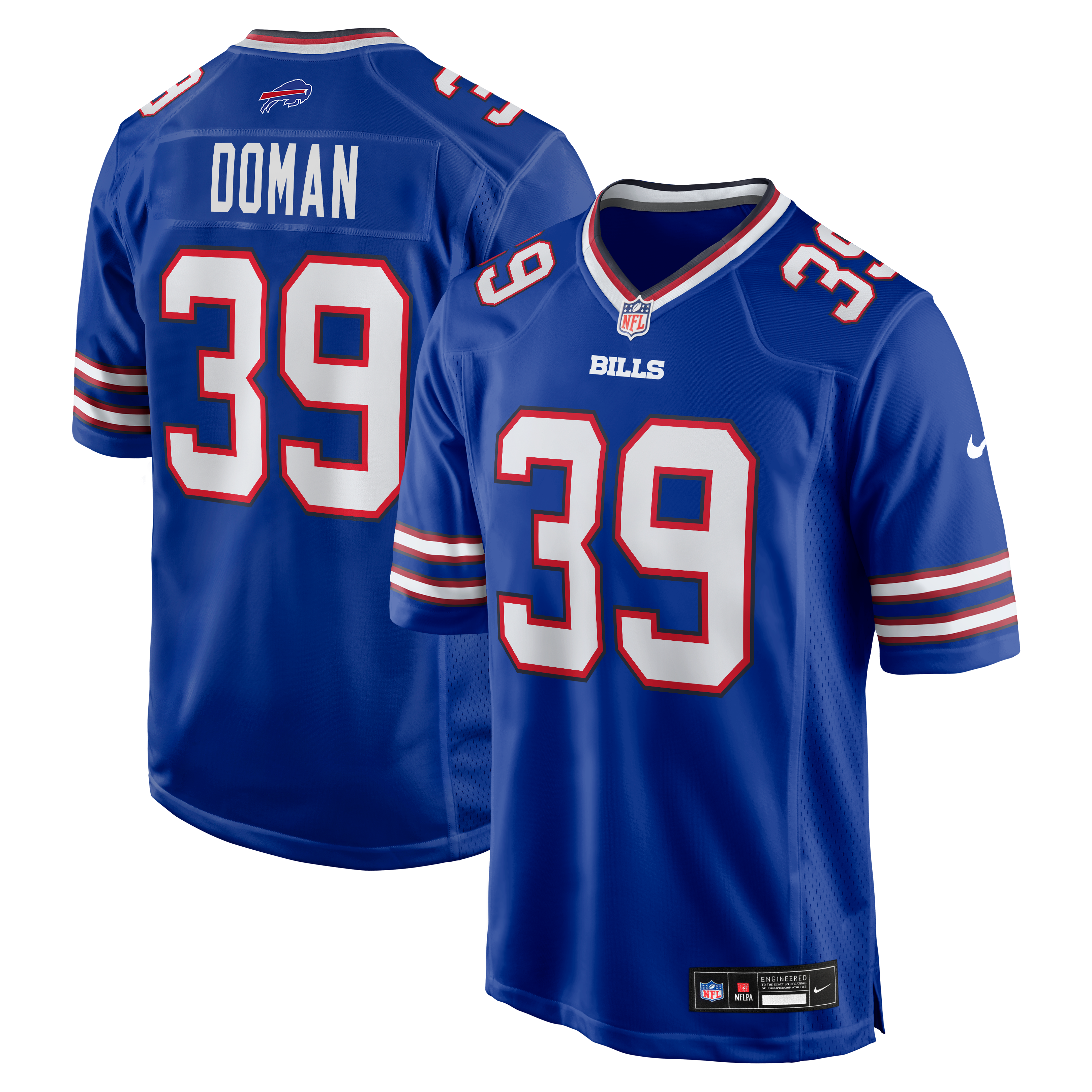 Men's Buffalo Bills Tommy Doman Nike Royal Team Game Jersey