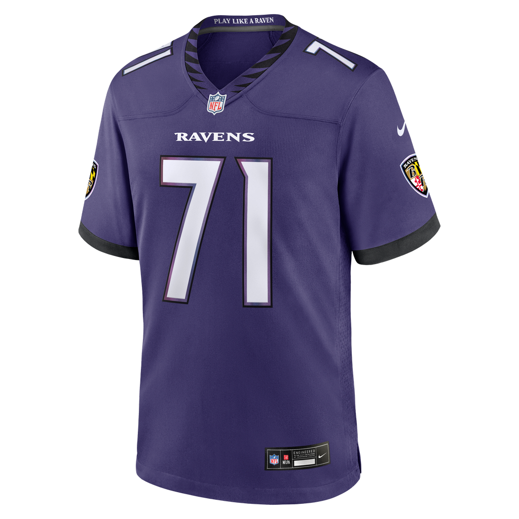 Men's Baltimore Ravens Olaivavega Ioane Nike Purple 2026 Nfl Draft First Round Pick No 14 Team Game Jersey