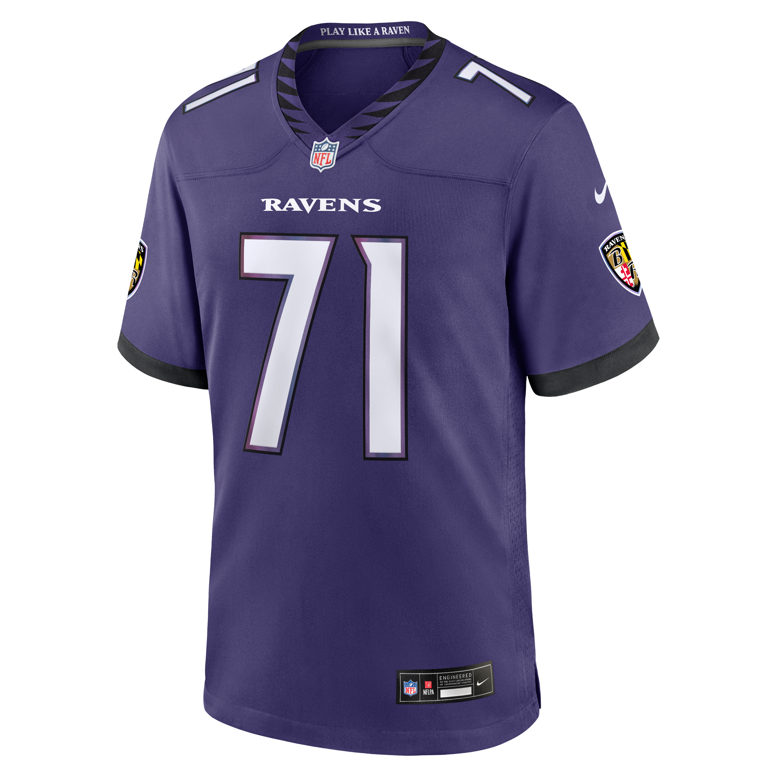 Men's Baltimore Ravens Olaivavega Ioane Nike Purple 2026 Nfl Draft First Round Pick No 14 Team Game Jersey