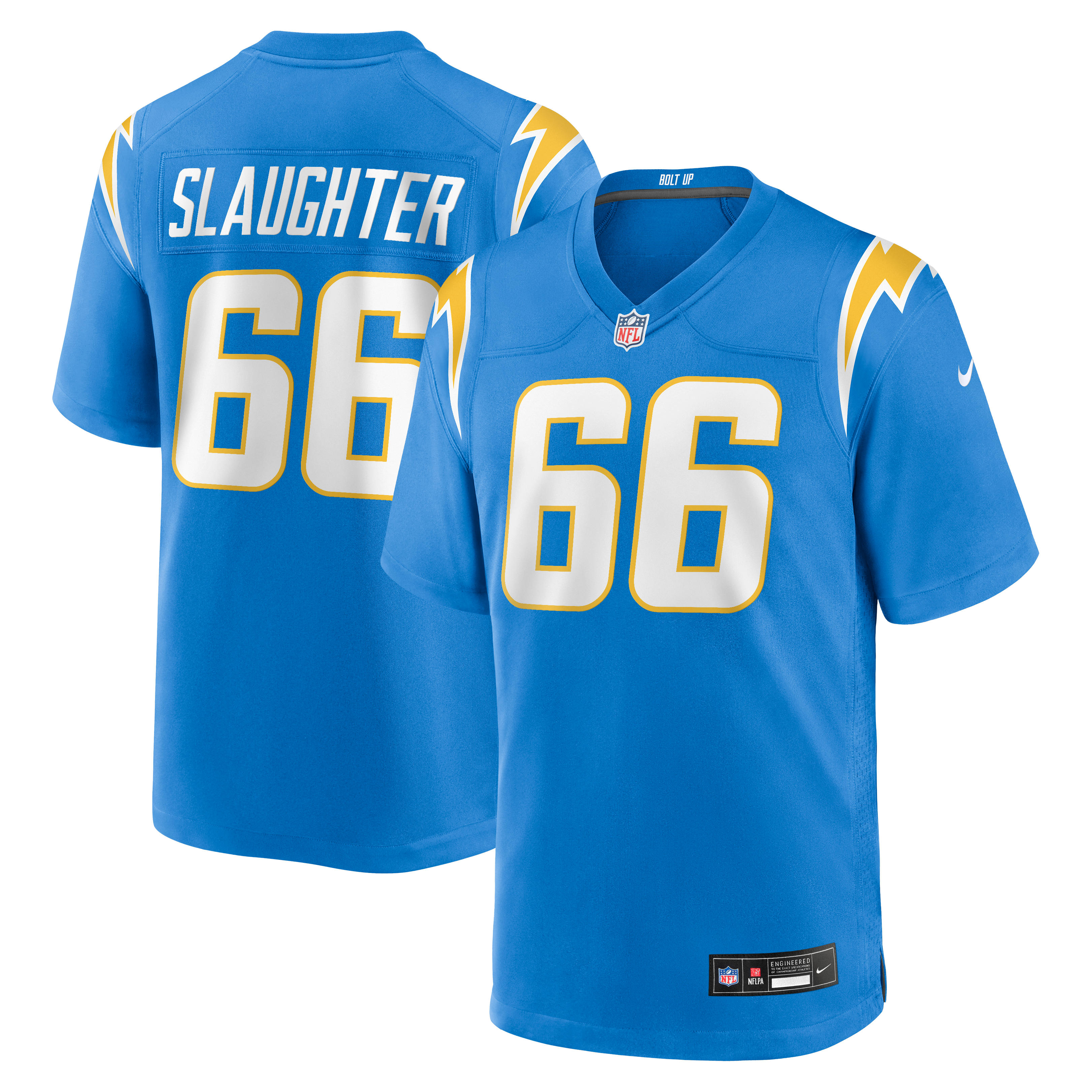 Men's Los Angeles Chargers Jake Slaughter Nike Powder Blue Team Game Jersey