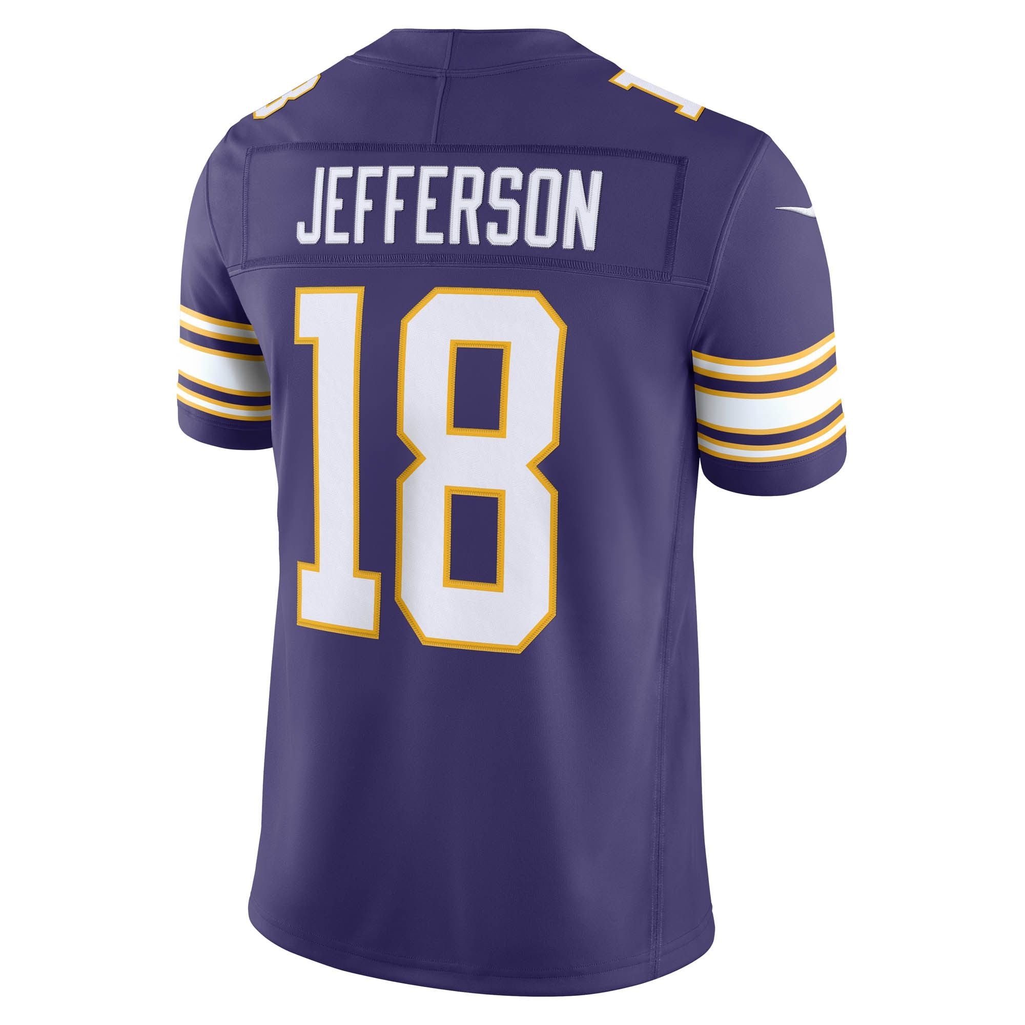 Men's Minnesota Vikings Justin Jefferson Nike Purple Alternate Classic Vapor Fuse Stitched Limited Jersey
