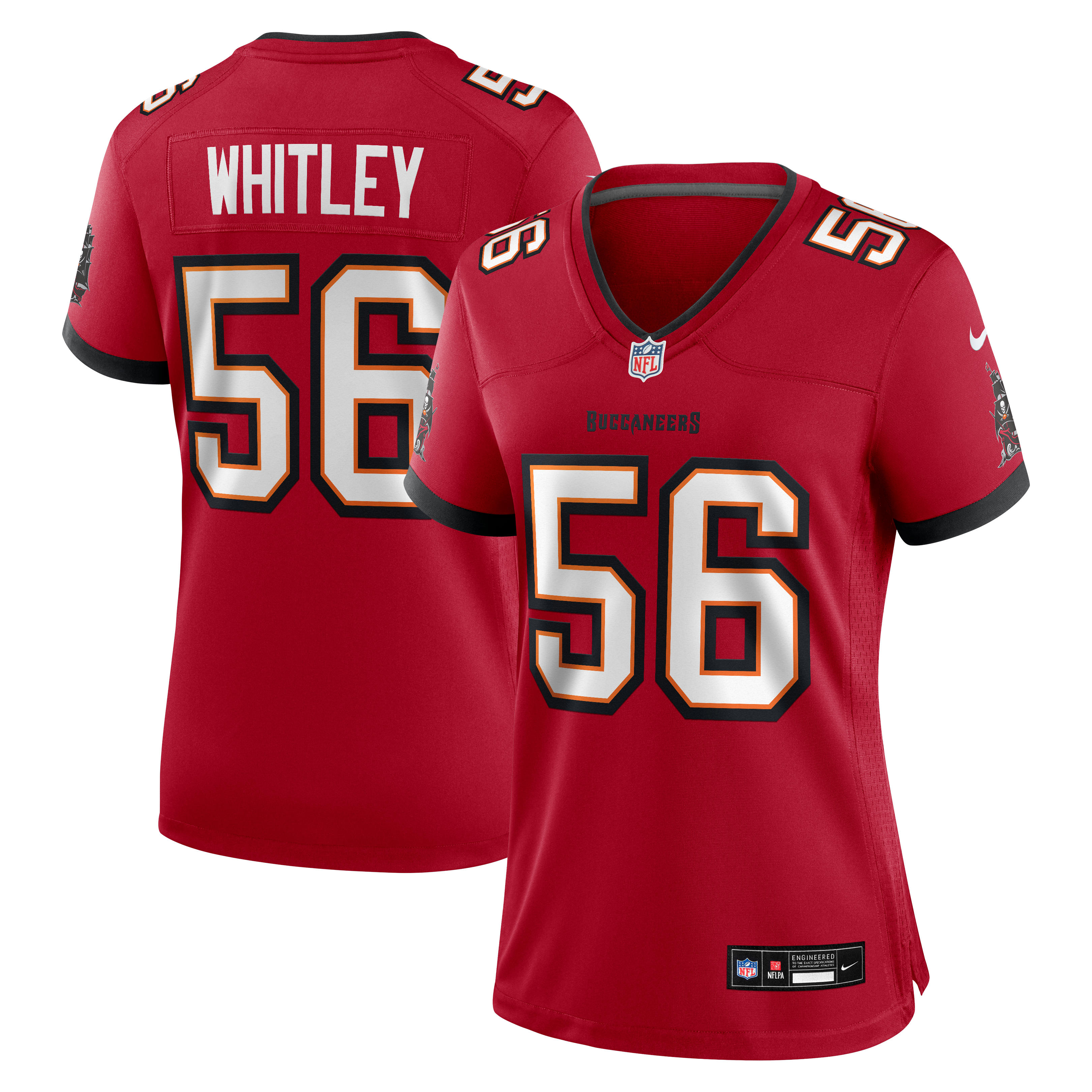 Women's Tampa Bay Buccaneers Benton Whitley Nike Red Team Game Jersey