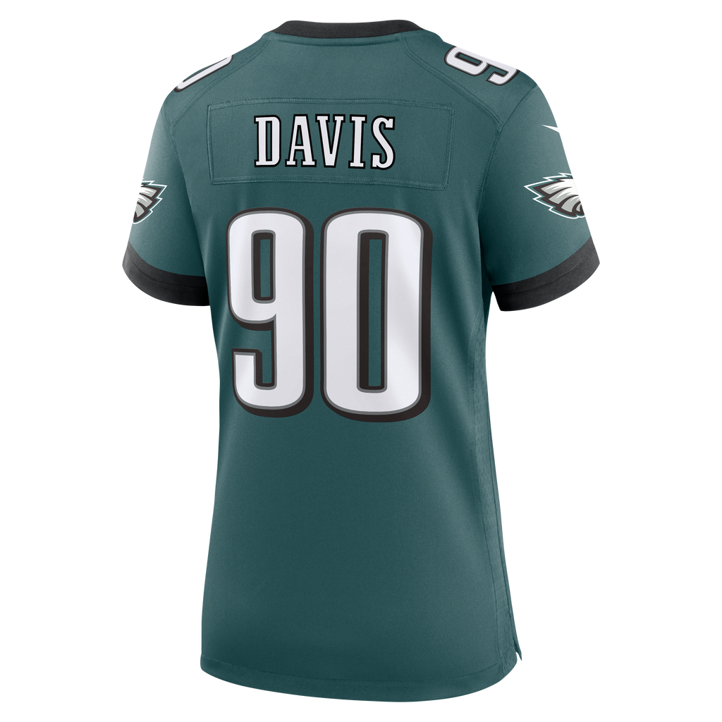 Women's Philadelphia Eagles Jordan Davis Nike Midnight Green Team Game Jersey
